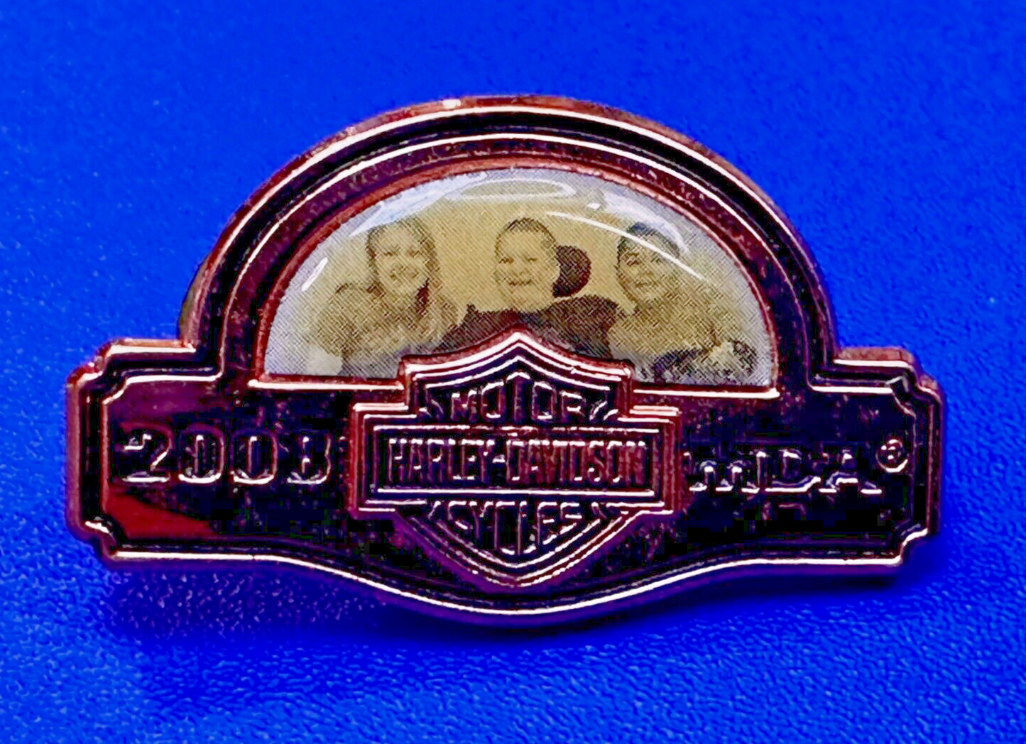2008 MDA Ride Harley Davidson Motorcycle Logo Rider Biker Jacket Vest Pin