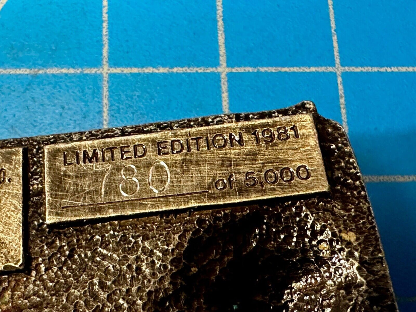 The Great Southwest Navajo Indian Hunter Commemorative Vintage 1981 Belt Buckle