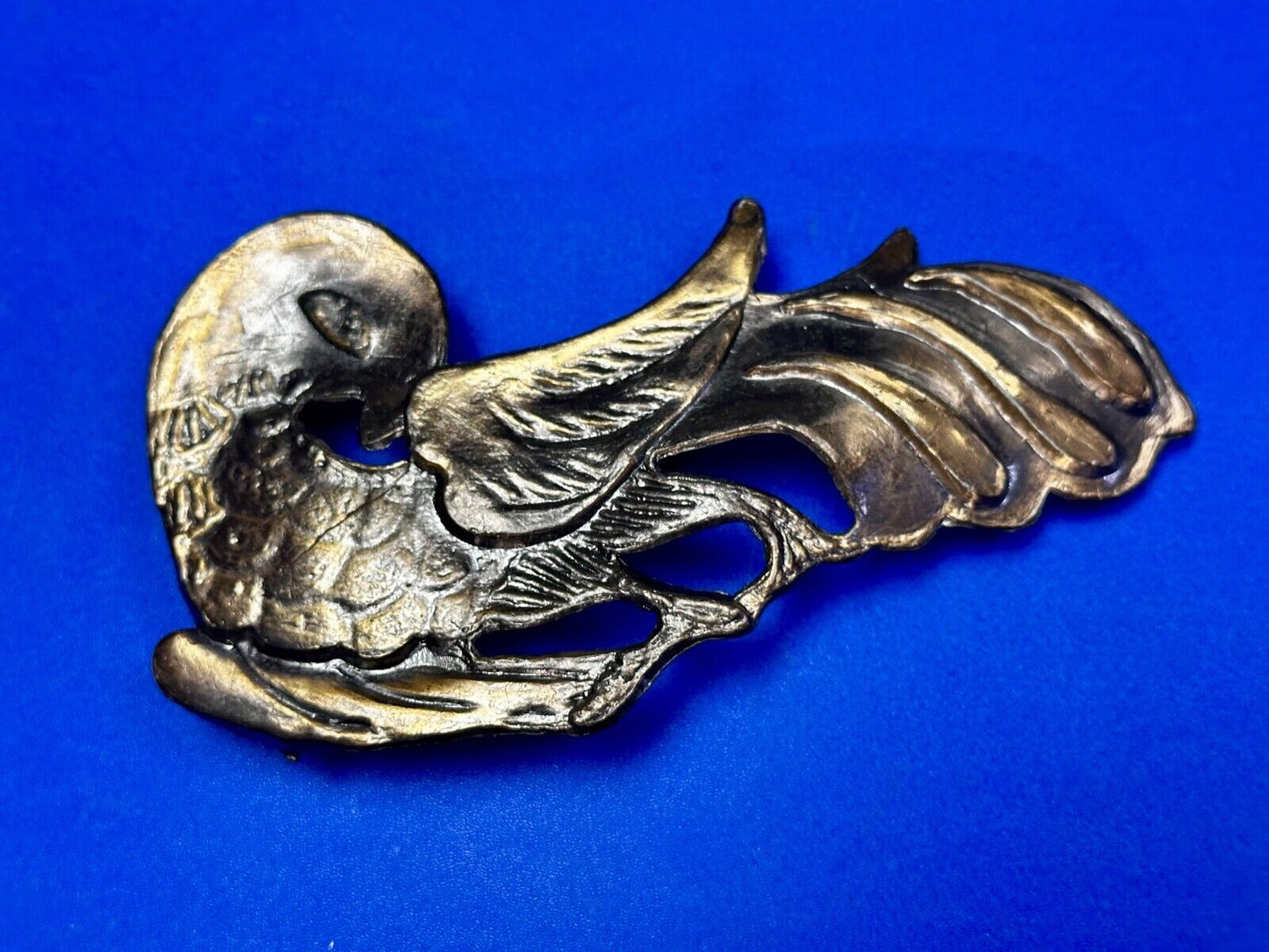 Unique Cockatoo Bird Parrot Figural Cutout Belt Buckle by Pyramid Belt Co
