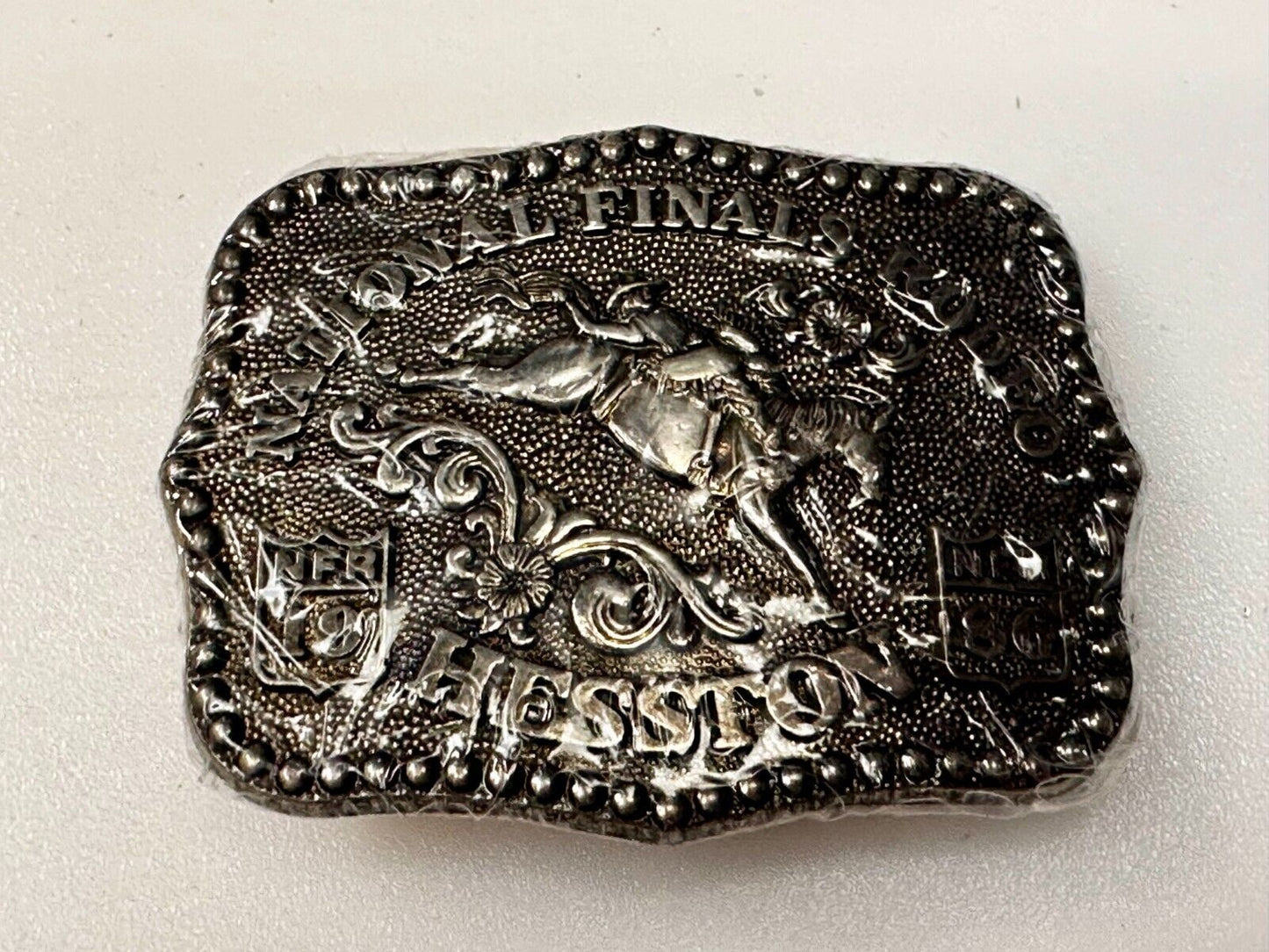 1986 Hesston NFR National Finals Rodeo YOUTH SIZE Western Collectors Belt Buckle