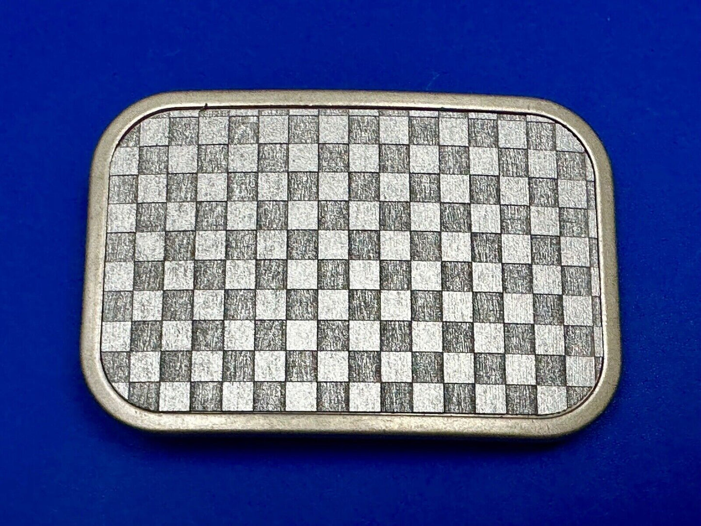 Tic Tac Toe grey WALLPAPER PATTERN Buckle Down brand belt buckle in packaging