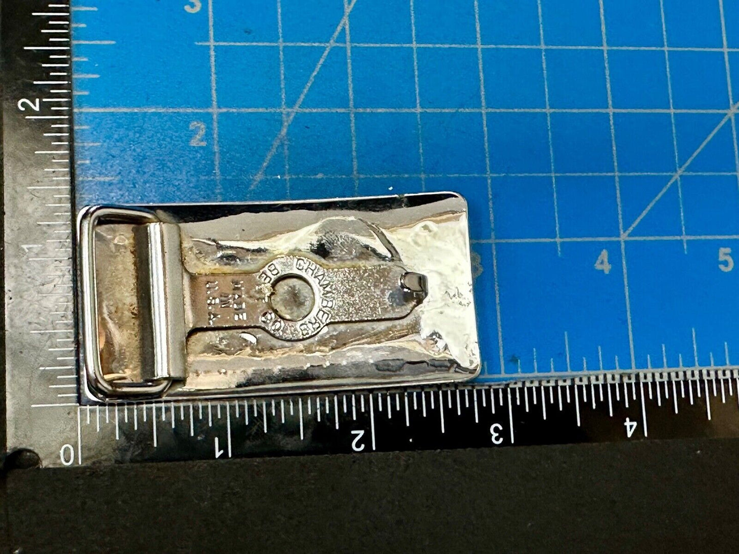 Vintage Chambers Horse Running Mustang W/ Arrows nickel silver Belt Buckle