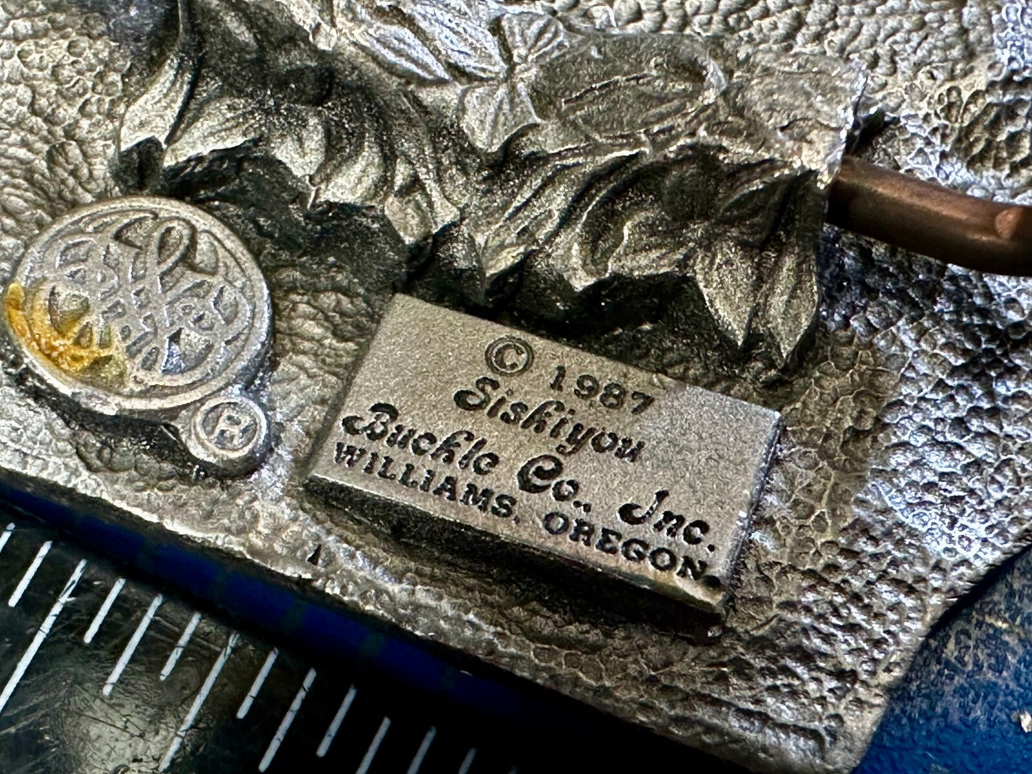The States of Virginia Old Dominion Dogwood Cardinal 1987 Siskiyou Belt Buckle