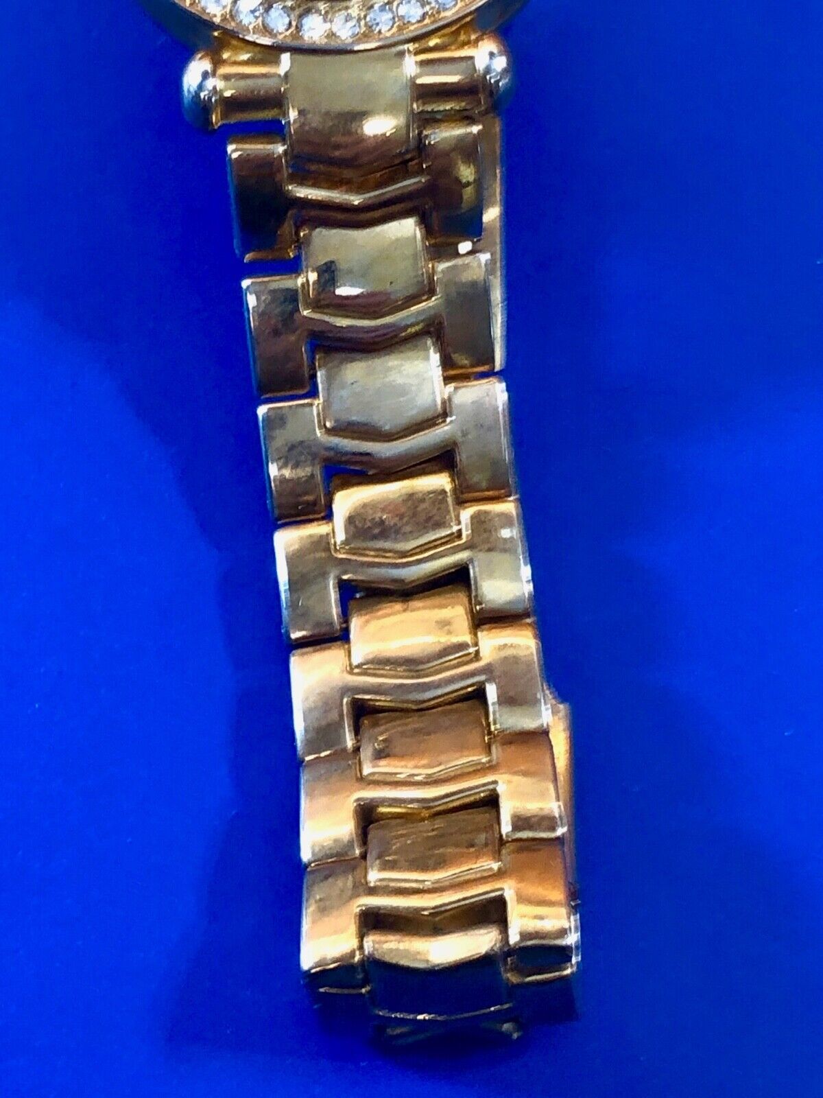 Beautiful Ma bella quartz gold tone women's Ladies watch - rhinestone accents