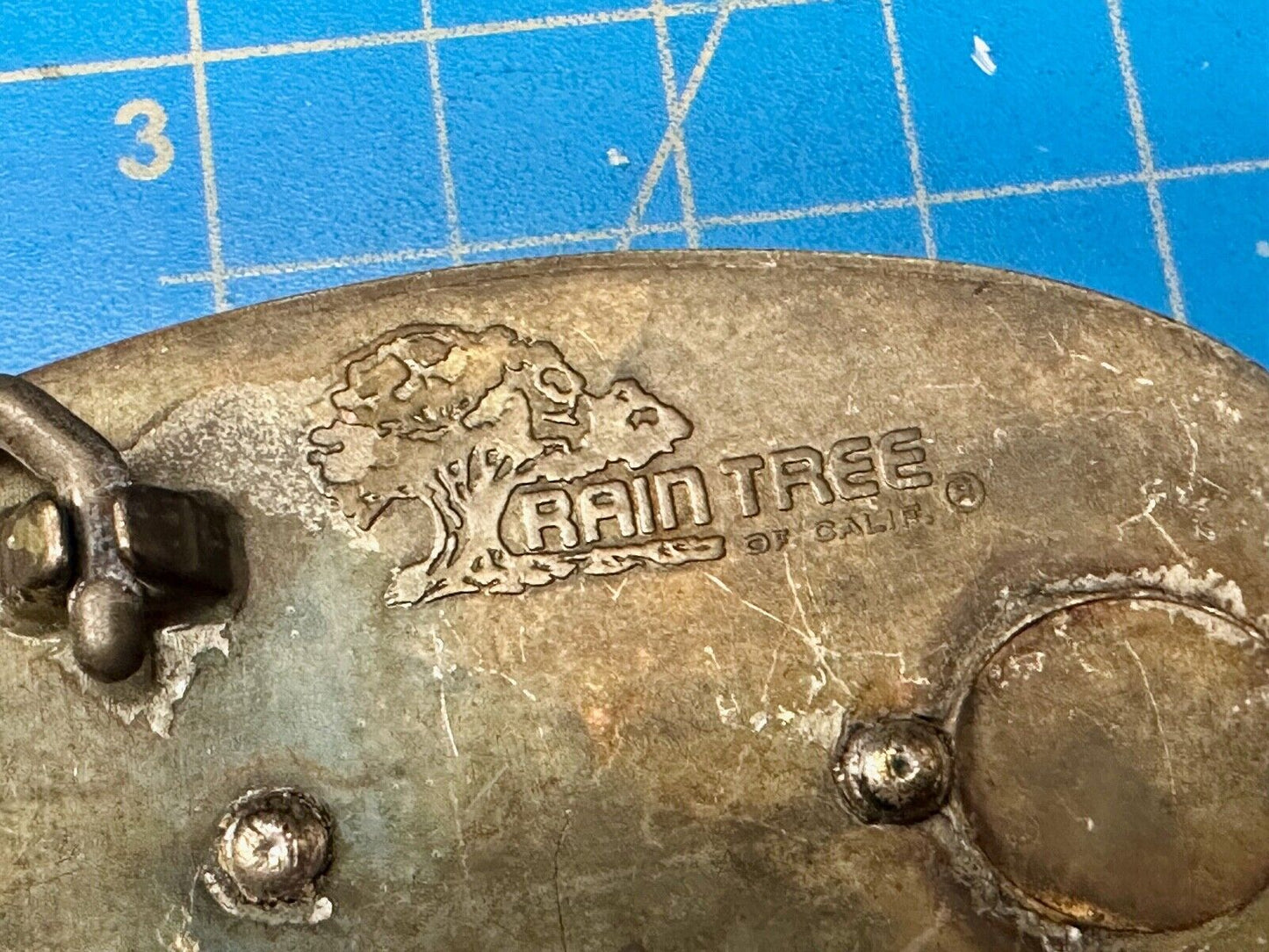 Vintage Fish Fishermans Gift! Retro RainTree Belt Buckle