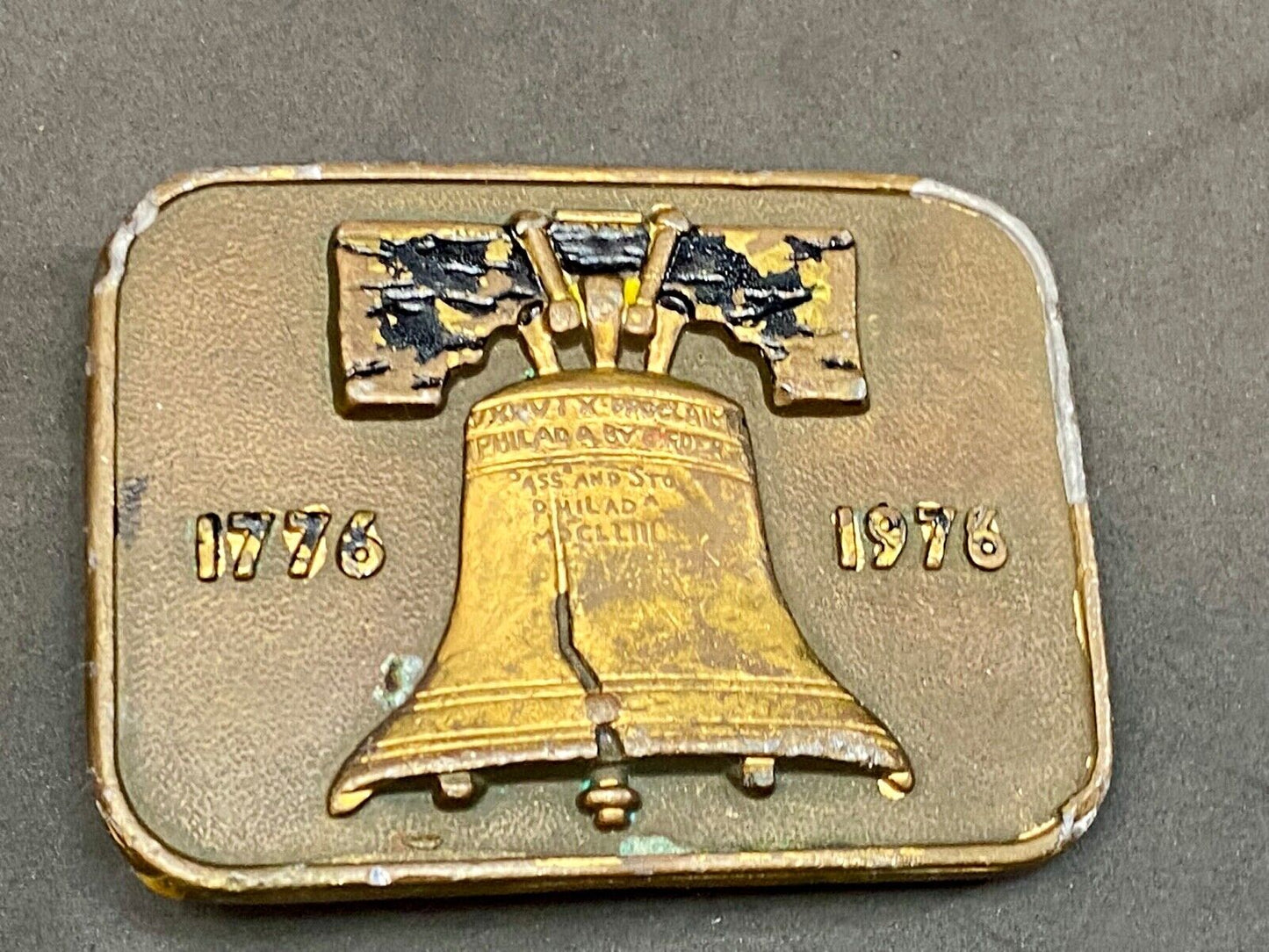 Bicentennial Liberty Bell USA America Patriotic Belt Buckle 1776 - 1976 By Ubc