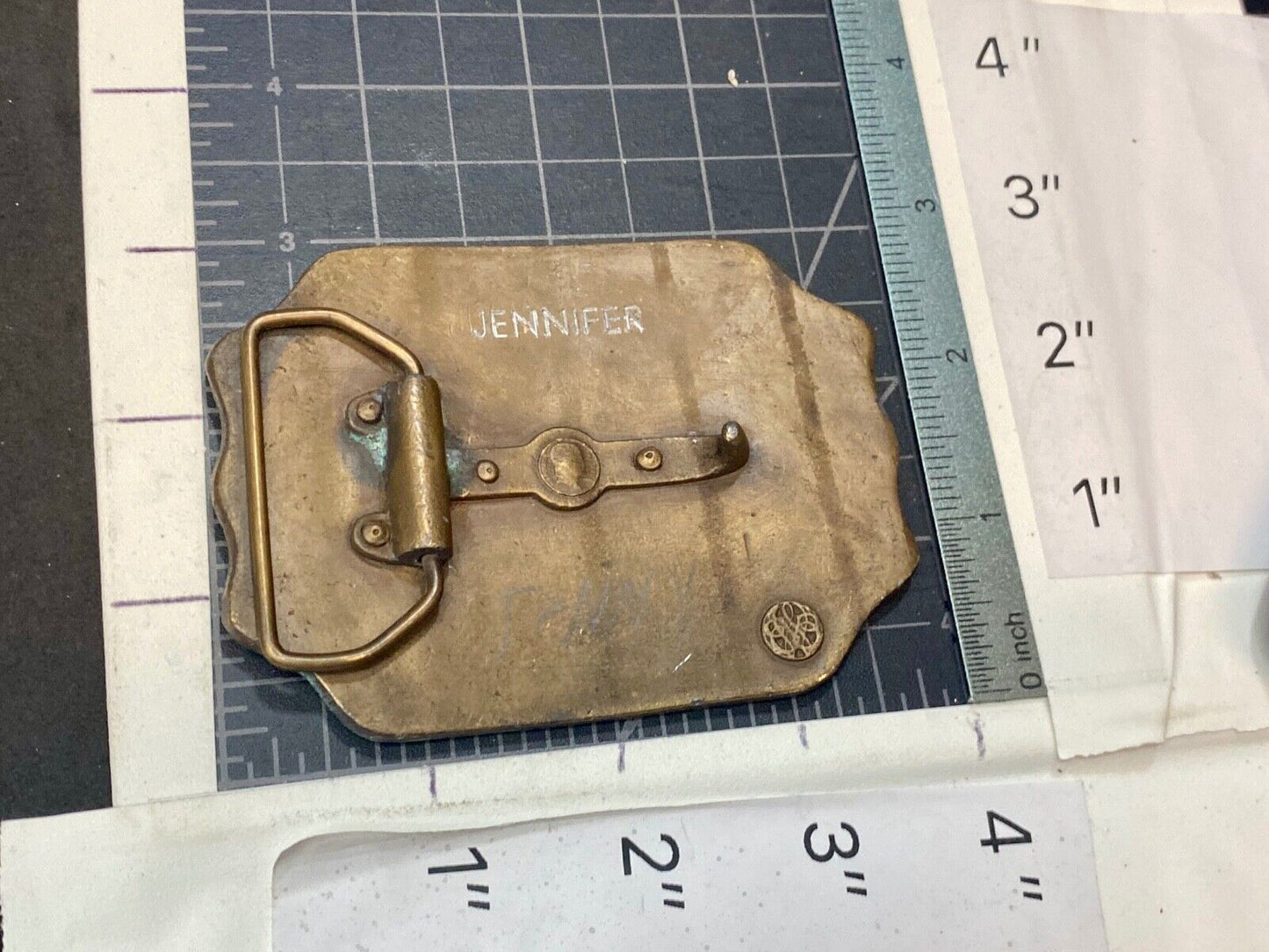 Vintage Bergamot Belt Buckle, America's Hero's Boston Fire Department