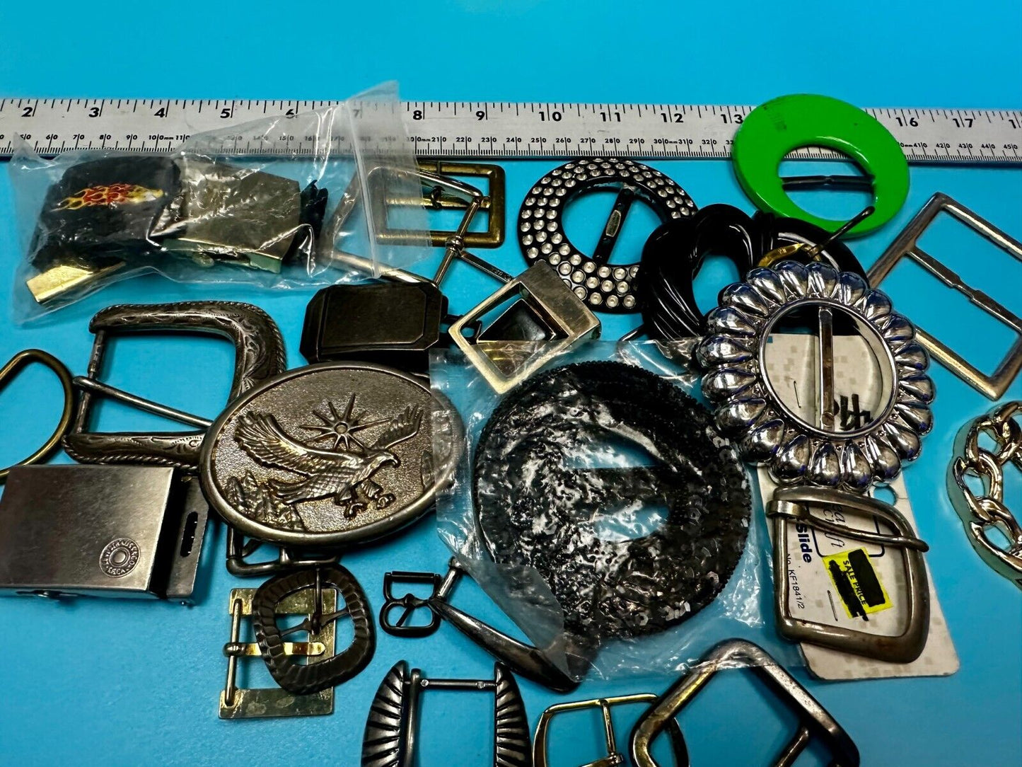 30 Vintage & Modern Belt buckles - Lot, Grab Bag - Resale Gifts!