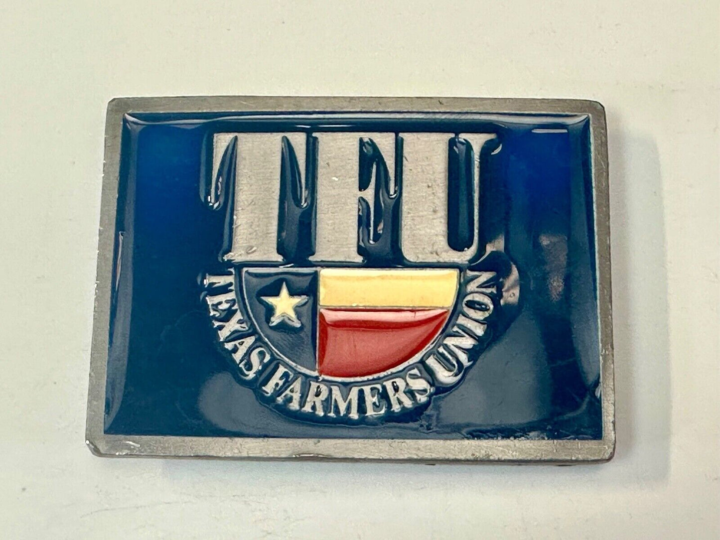 belt buckle Texas Farmers Union