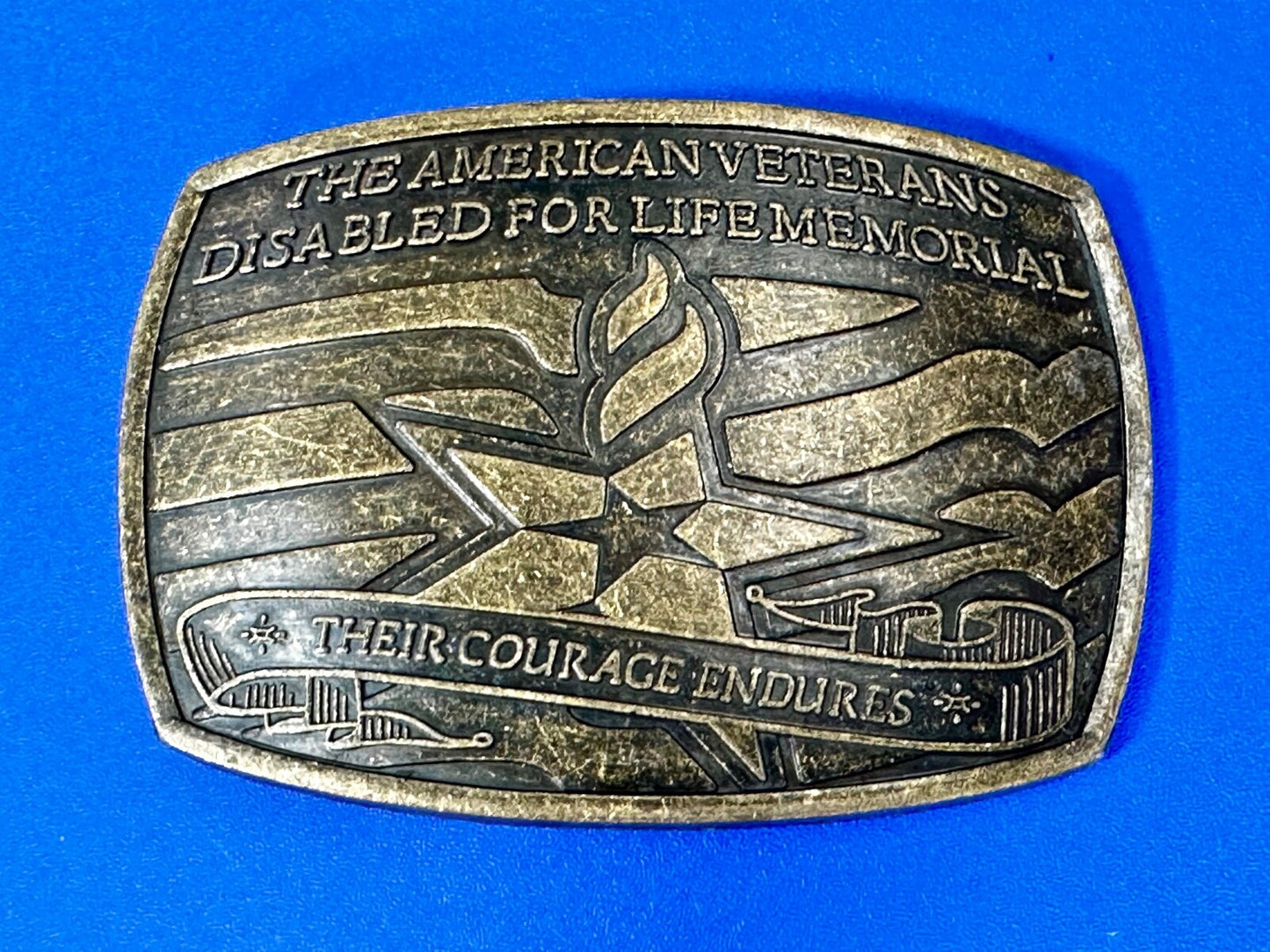 The American Veterans Disabled for Life Memorial Commemorative Belt Buckle