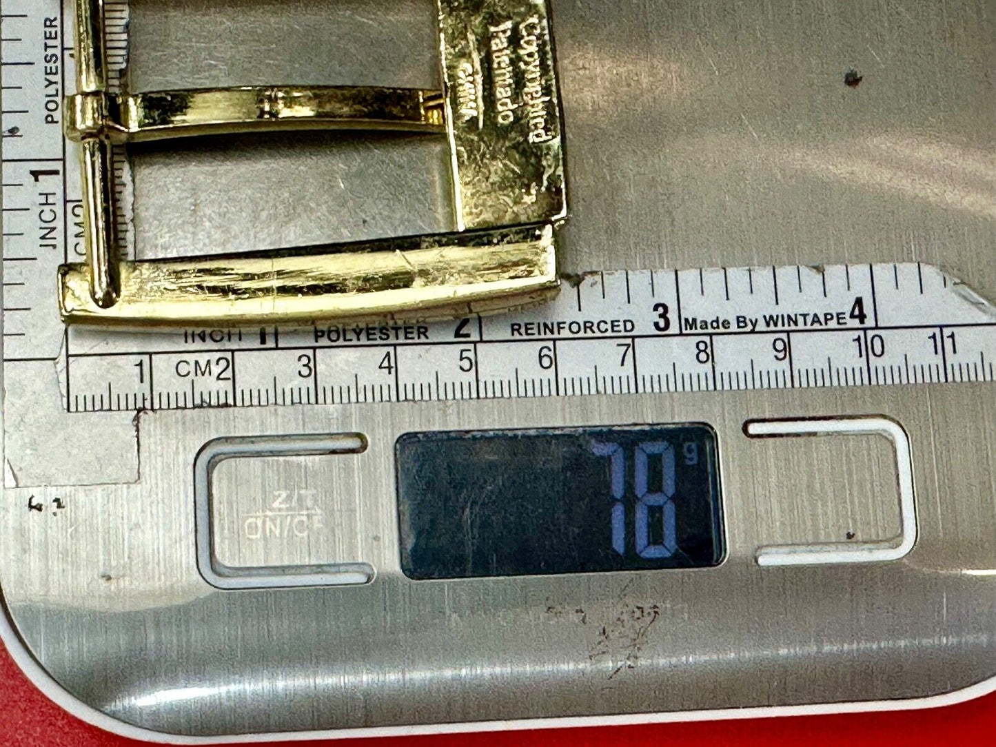 Thick Wide roller end style replacement gold tone belt buckle