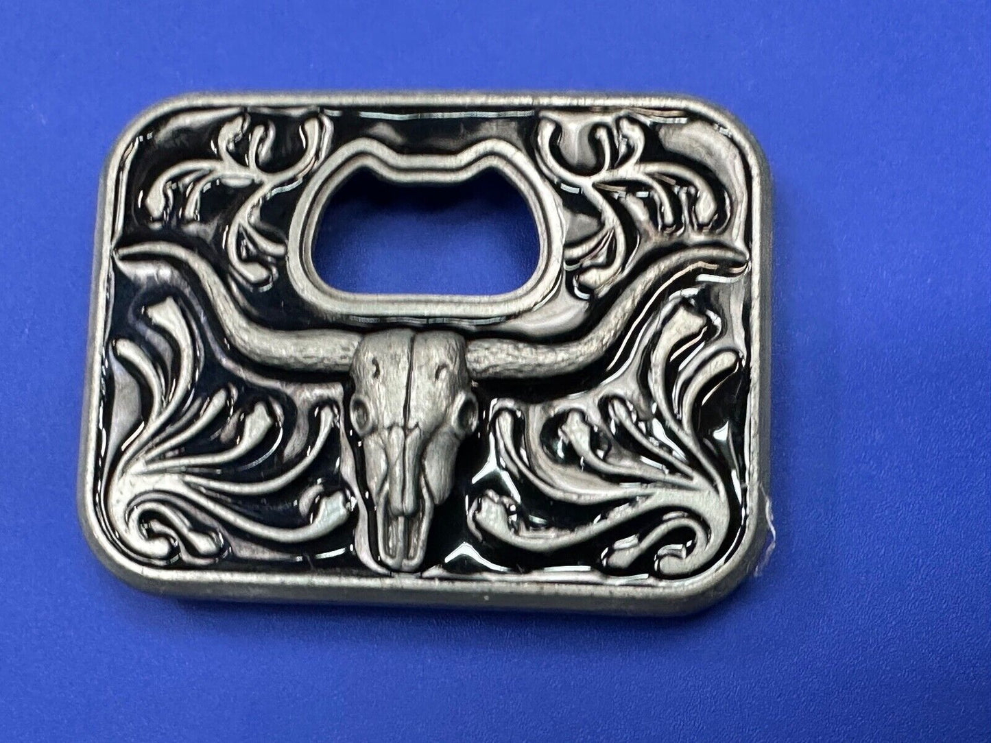 Texas Longhorn Cow cowboys cowgirls western belt buckle by Siskiyou 5259