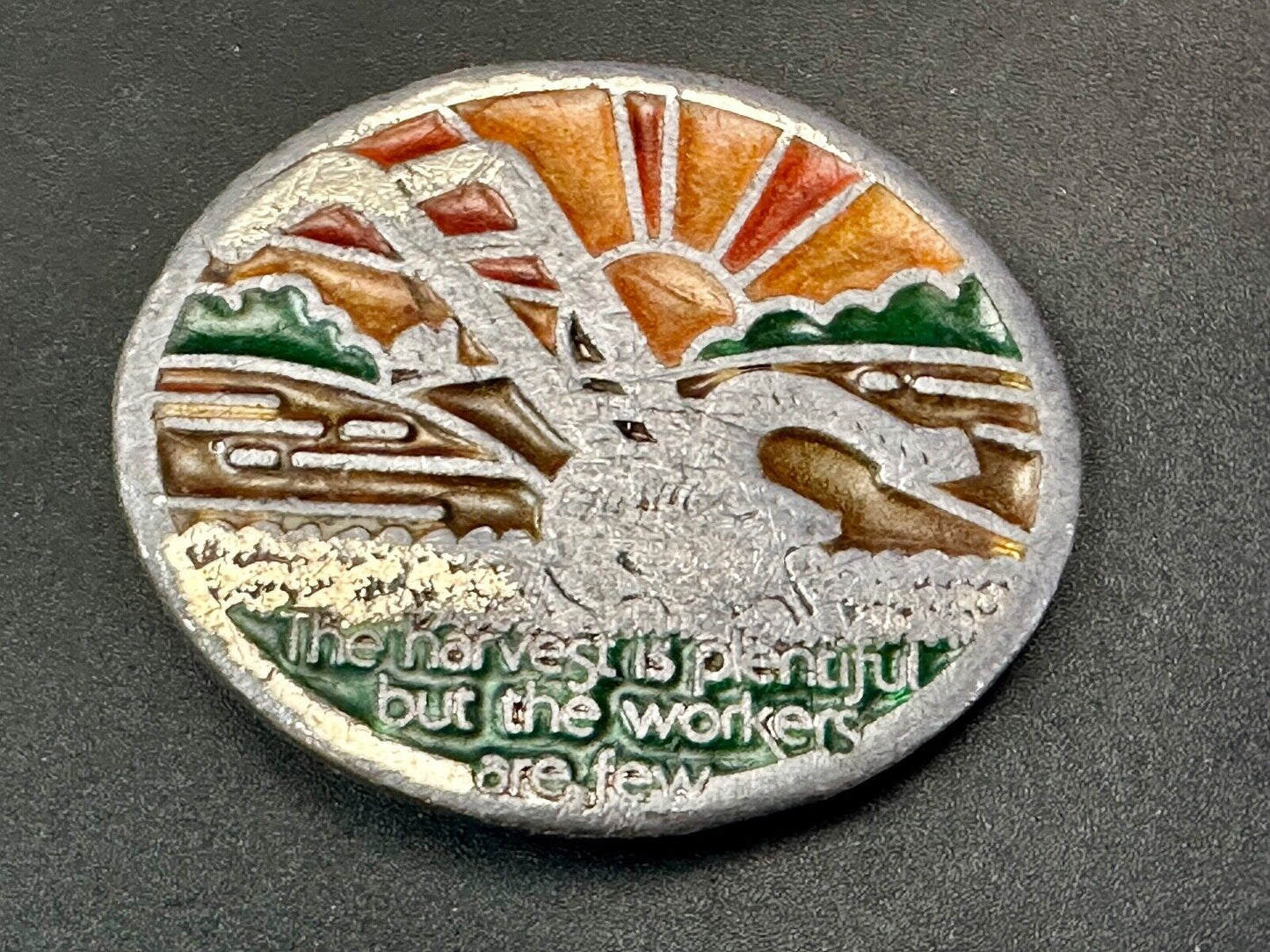 The Harvest is plentiful but the workers are few Farming belt buckle