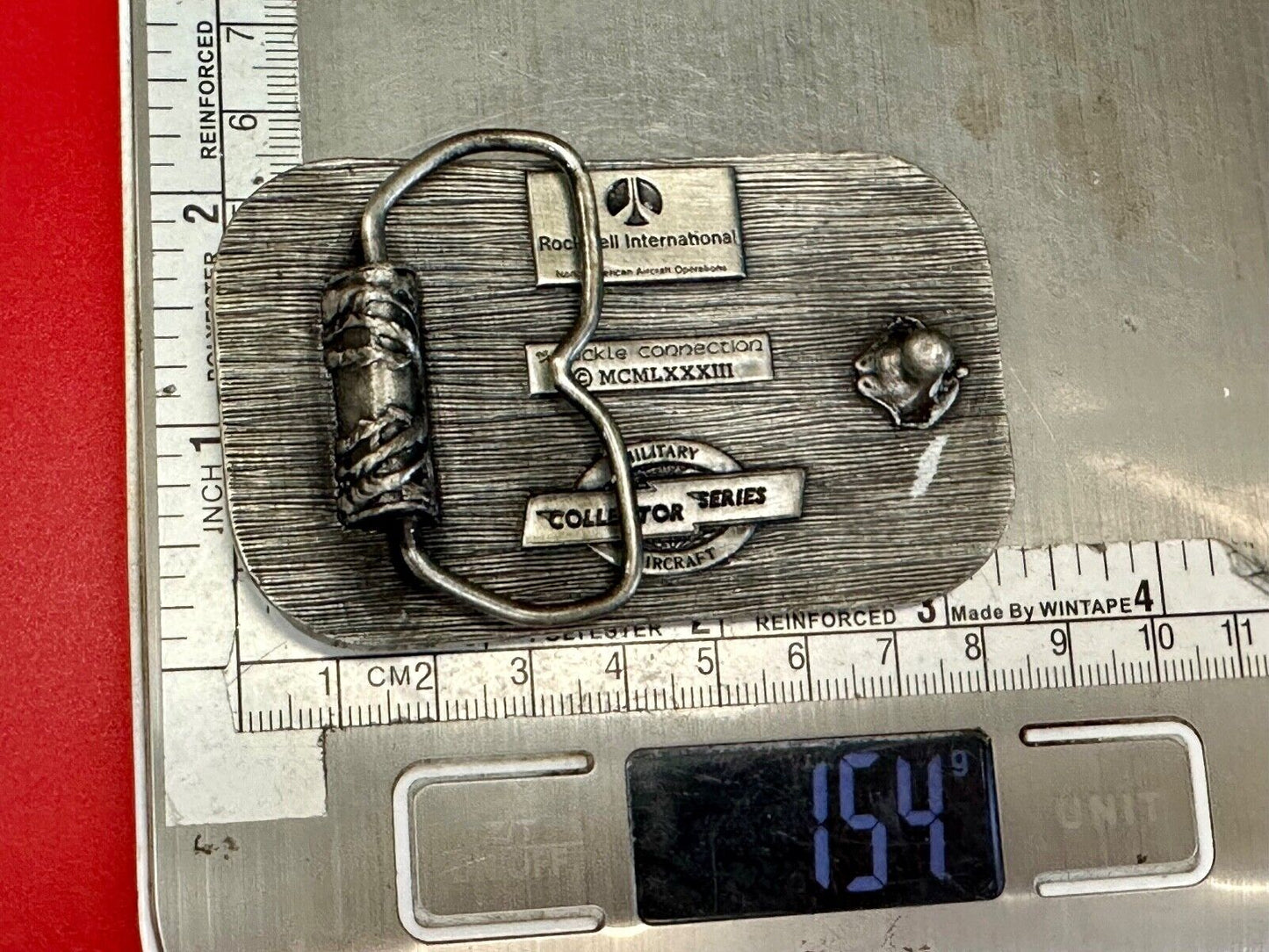 B-1B Military Aircraft Air Force Belt Buckle Connection Rockwell International