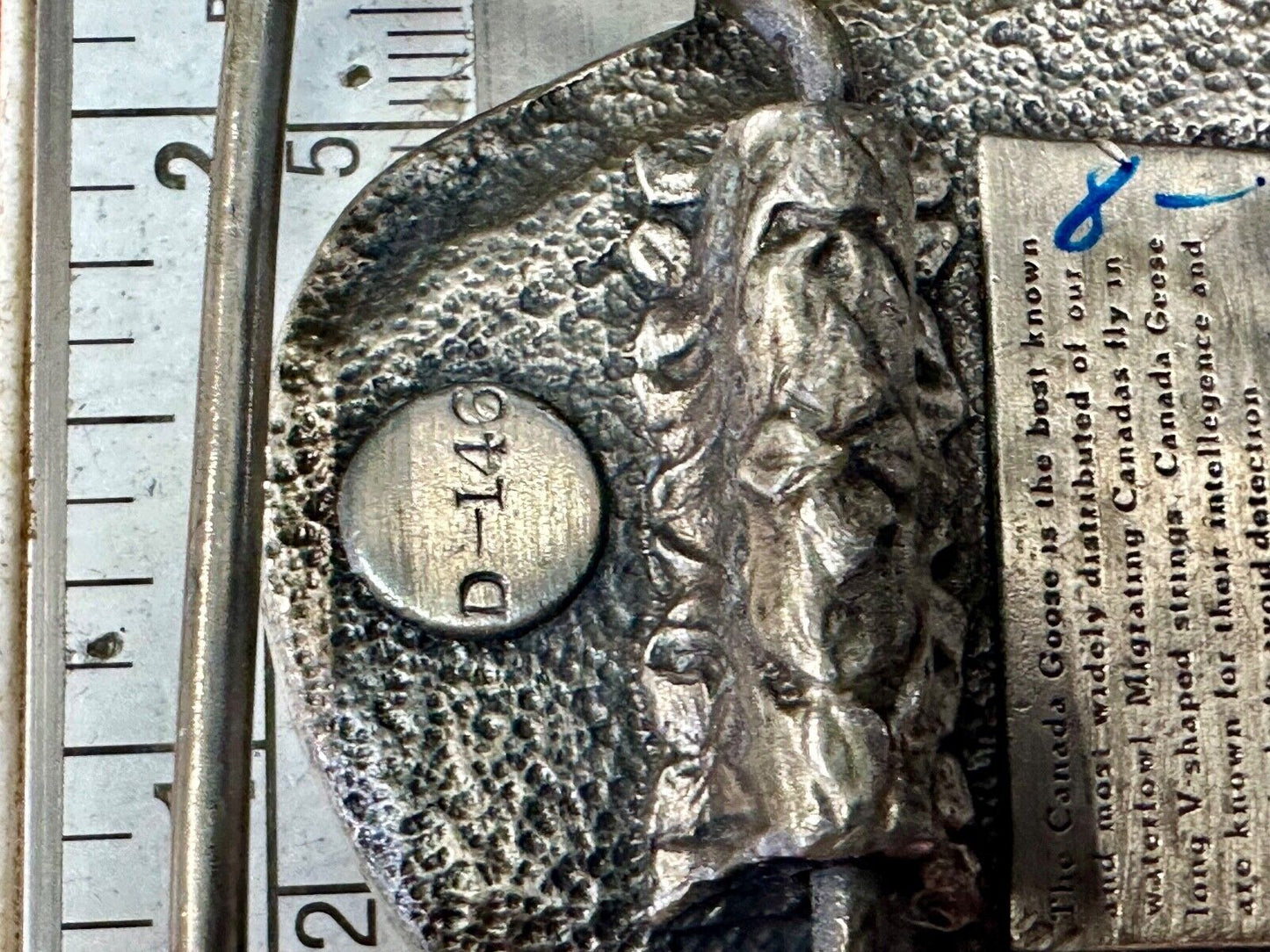 The Canadian Goose commemorative vintage 1983 bergamot belt buckle