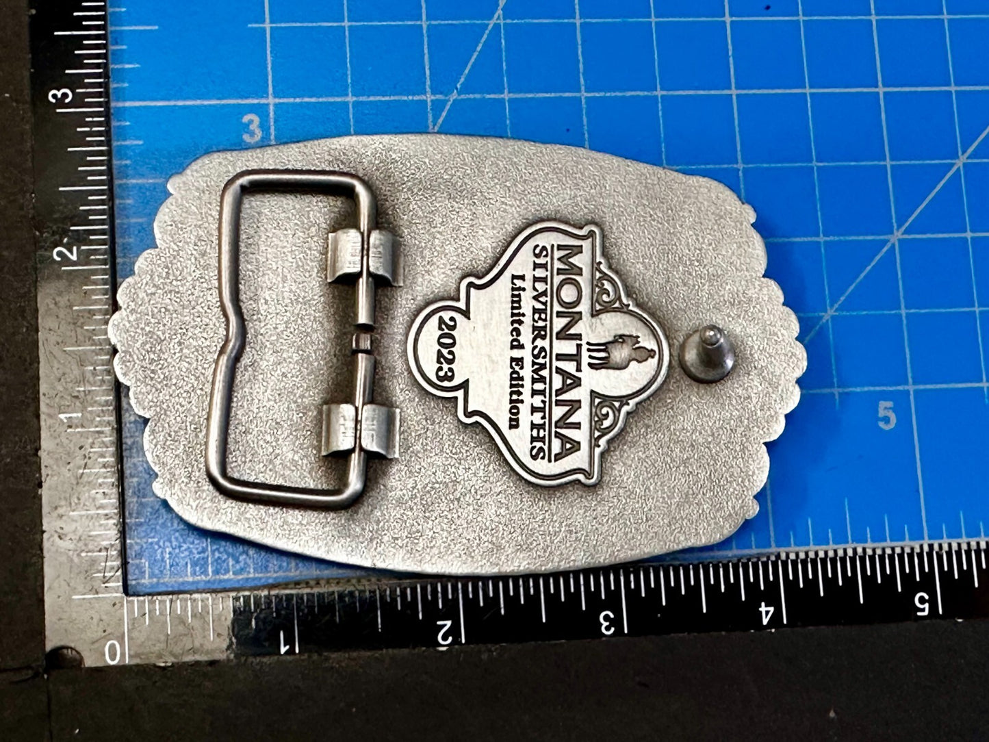 2023 Pendleton Whiskey Let'er Buck Rodeo Cowboy Montana Silversmiths Belt Buckle