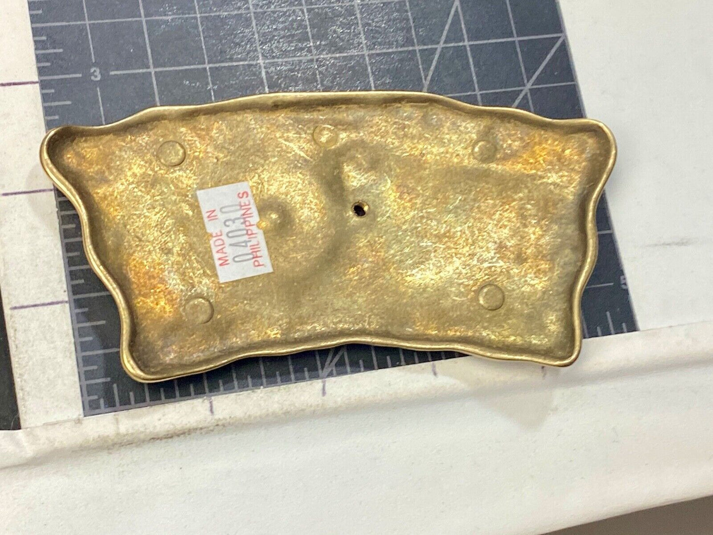 American Carousel 4th coin collectors centerpiece Large gold tone belt buckle