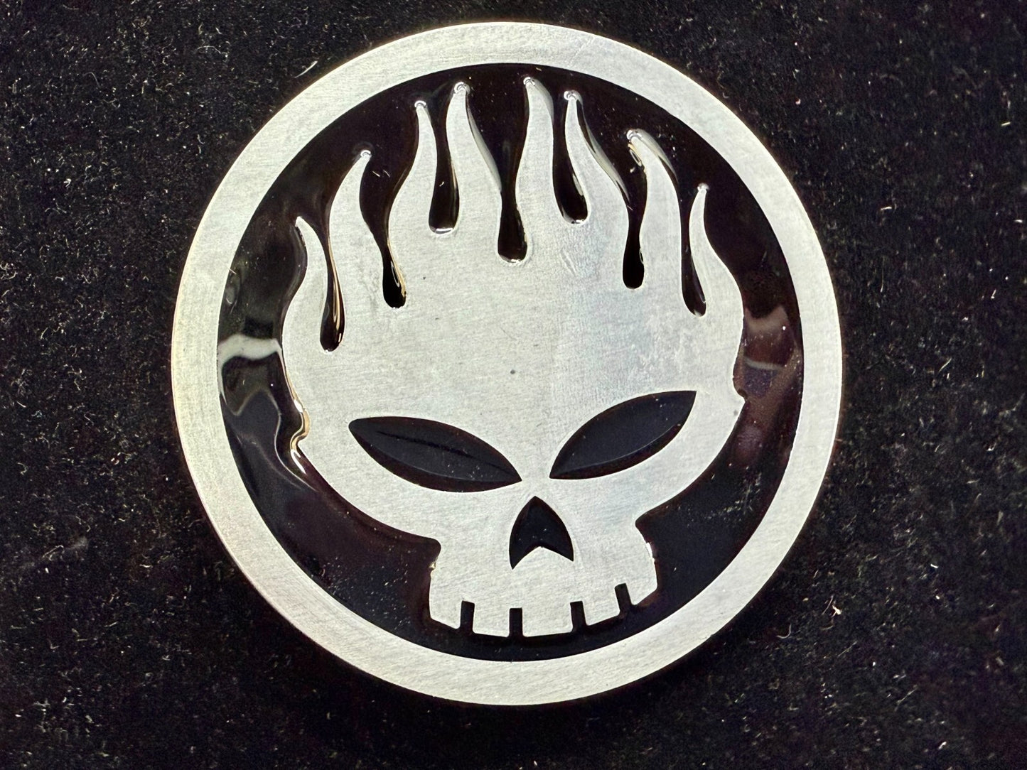 The Offspring Manic Subsidal Skull Album Tour Punk Rock Band Belt Buckle