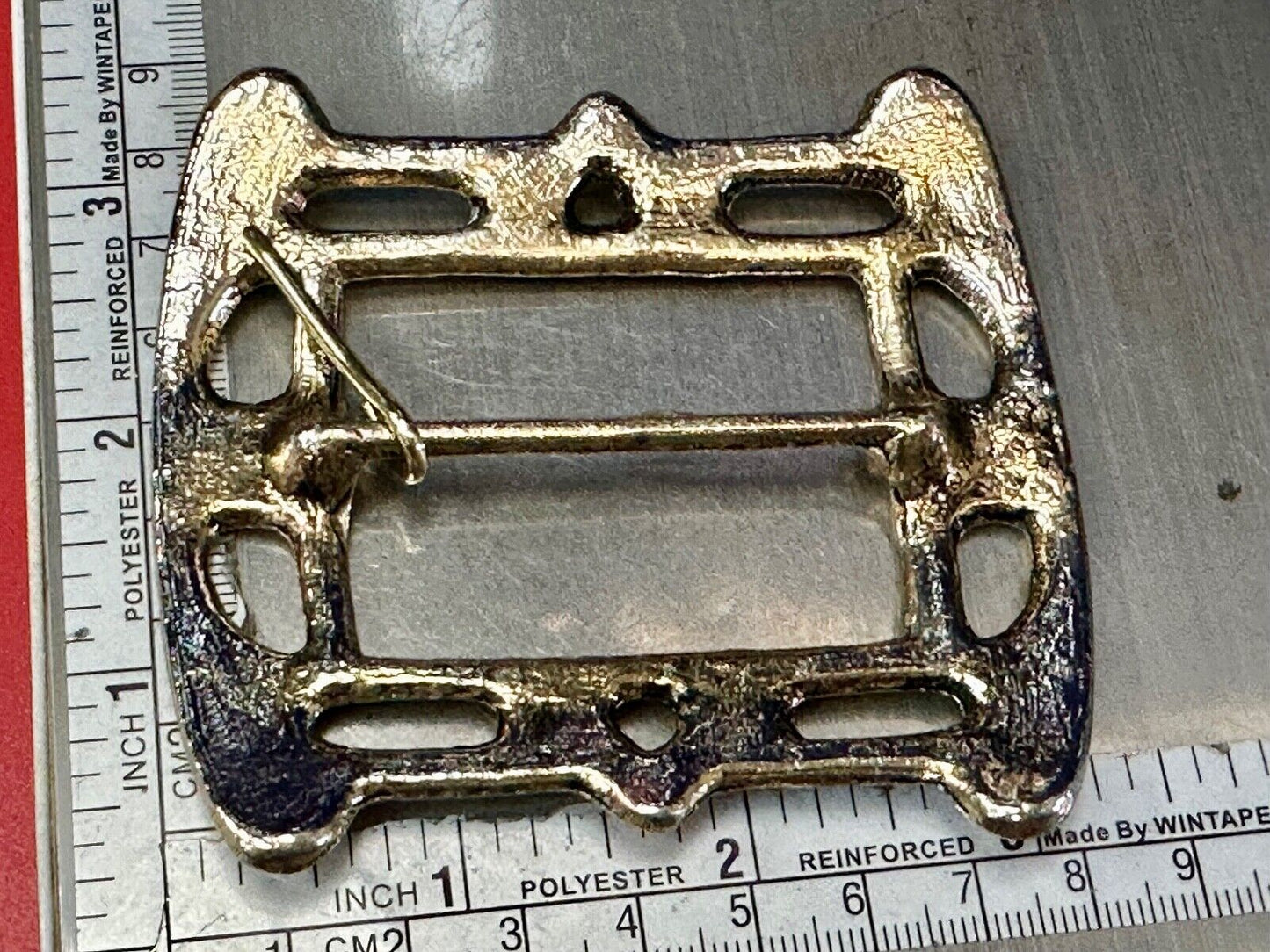 Victorian Vibe see through Rectangular center bar replacement belt buckle