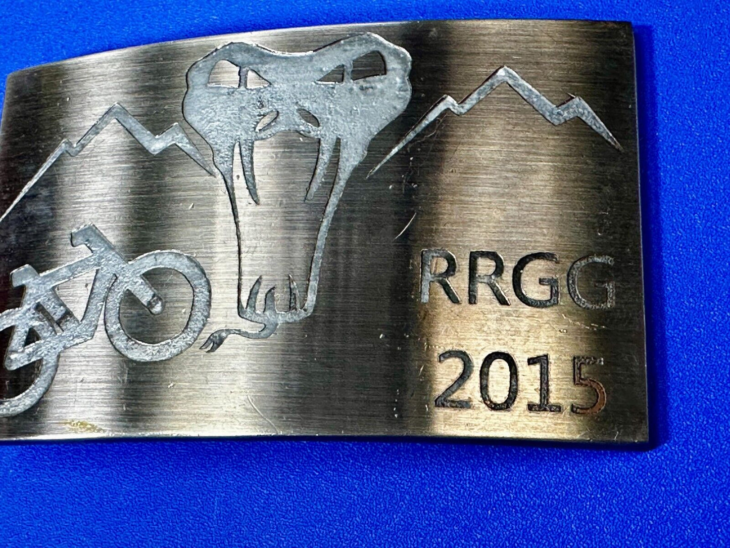 2015 RRGG Viper Logo Event Trail Mountain BMX Bike Race Ride Biker Belt Buckle
