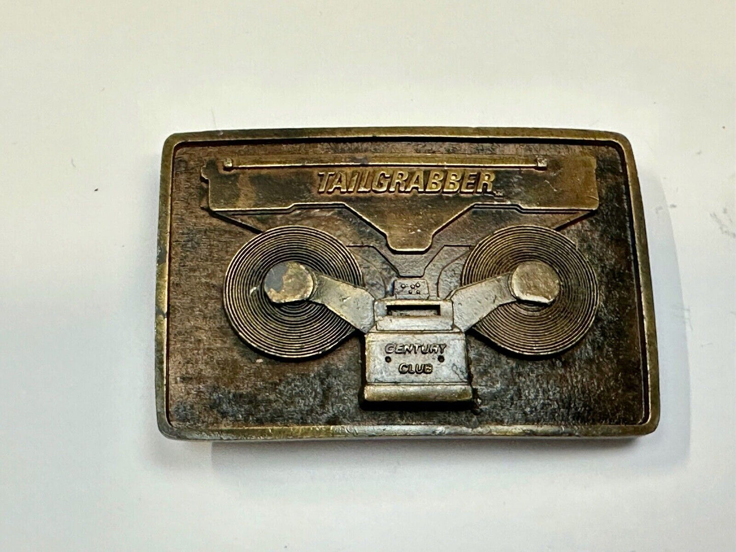 Tailgrabber Century Club Commemorative Vtg. Belt Buckle by Indiana Metal Craft