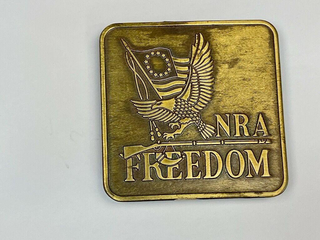Bicentennial - Firearms Freedom Institute Nra Usa Gun Collectors Belt Buckle