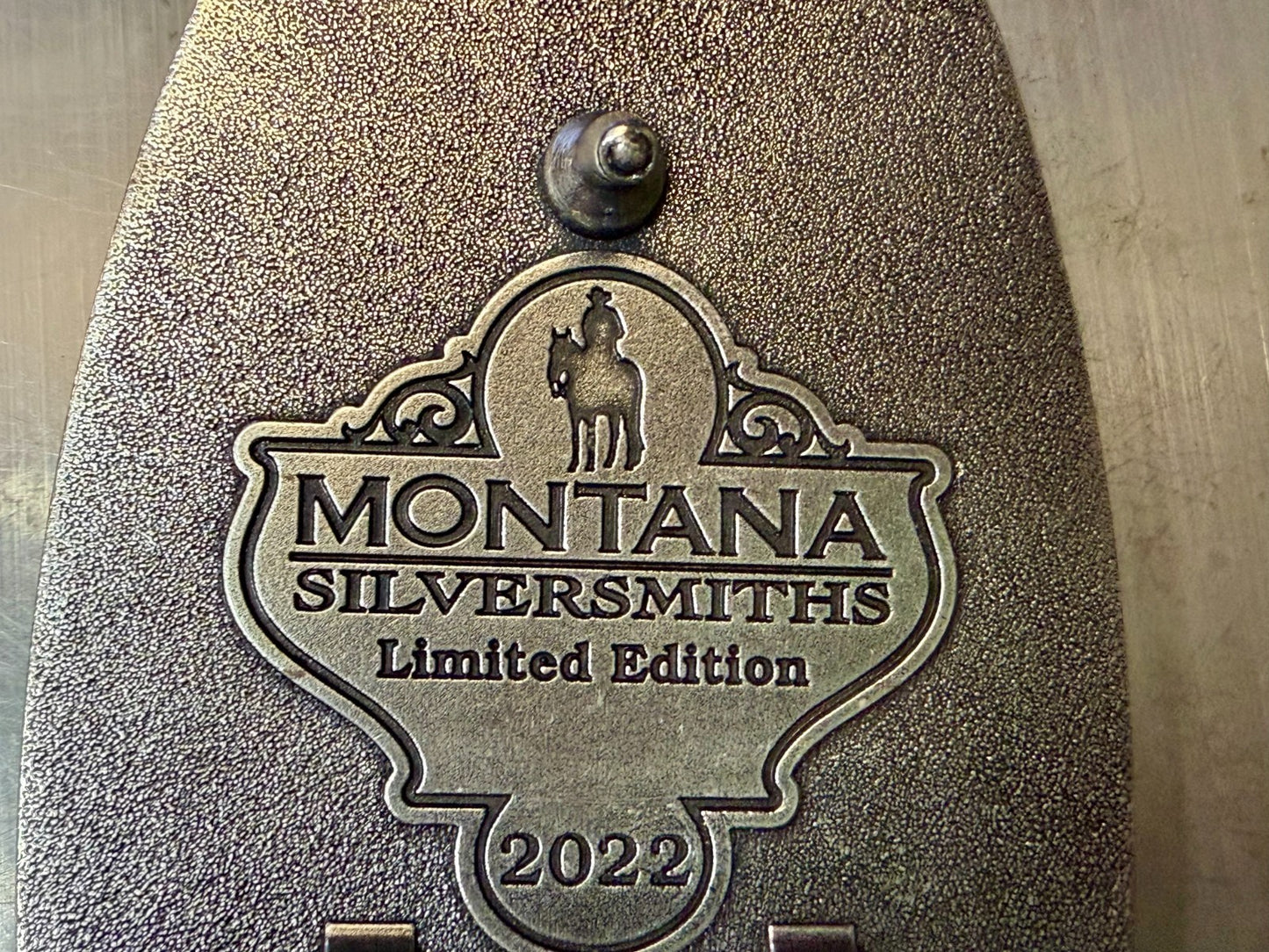 2022 Pendleton Whiskey Let'er Buck Rodeo Cowboy Montana Silversmiths Belt Buckle