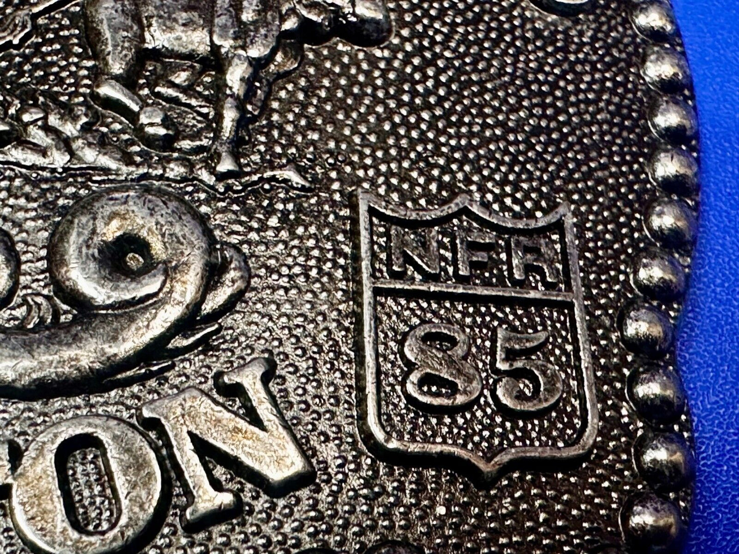 1985 Hesston NFR National Finals Rodeo Cowboys Western Belt Buckle