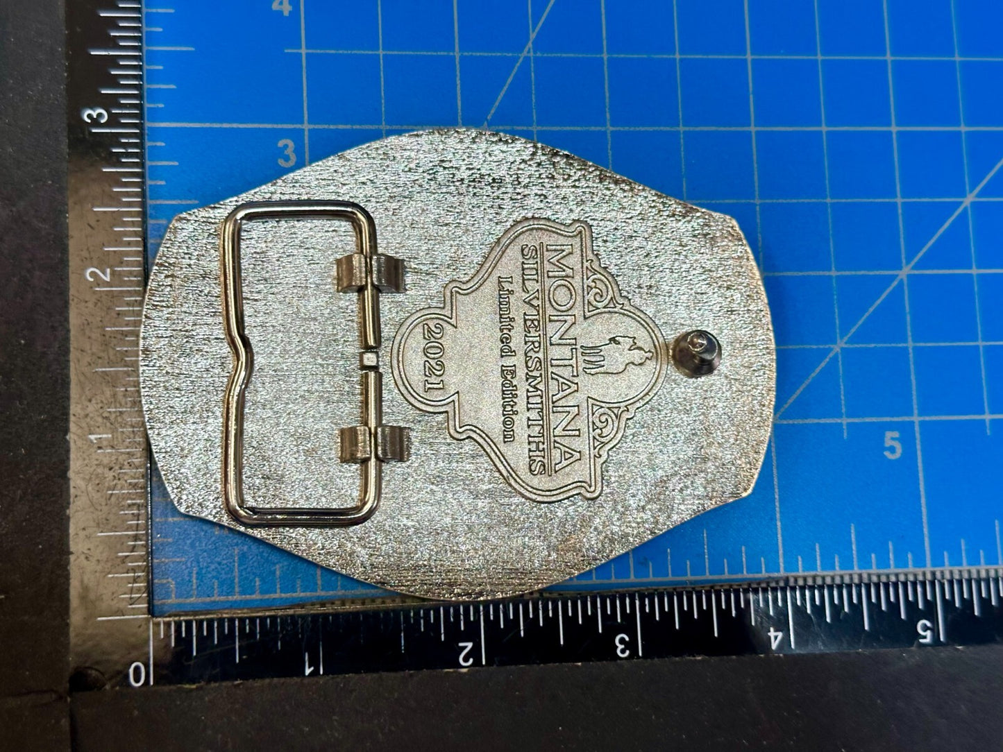 2021 Pendleton Whiskey Let'er Buck Rodeo Cowboy Montana Silversmiths Belt Buckle