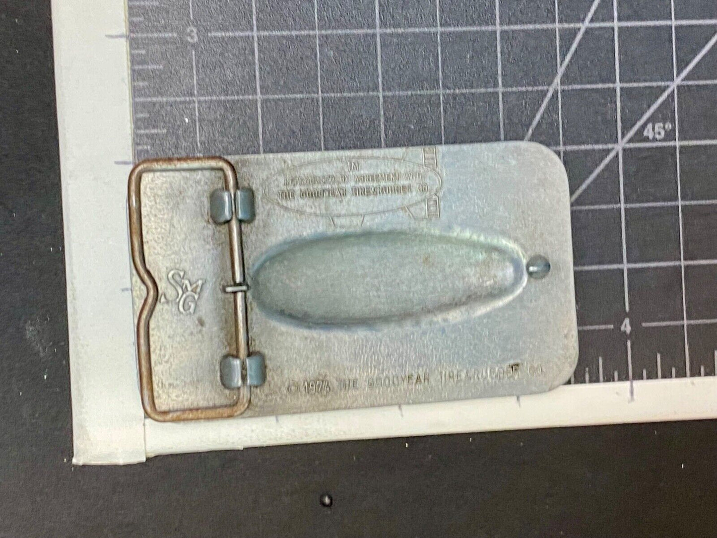 The Goodyear Blimp - Sporting Events, Tire And Rubber Company Belt Buckle