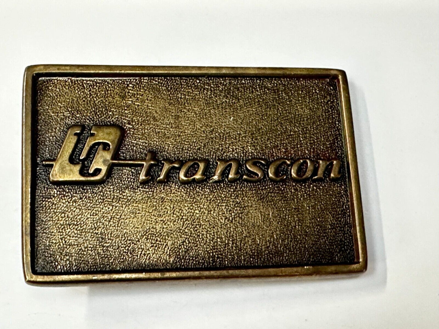 TC Transcon Shipping Company Commemorative Belt Buckle By Jack Nadel