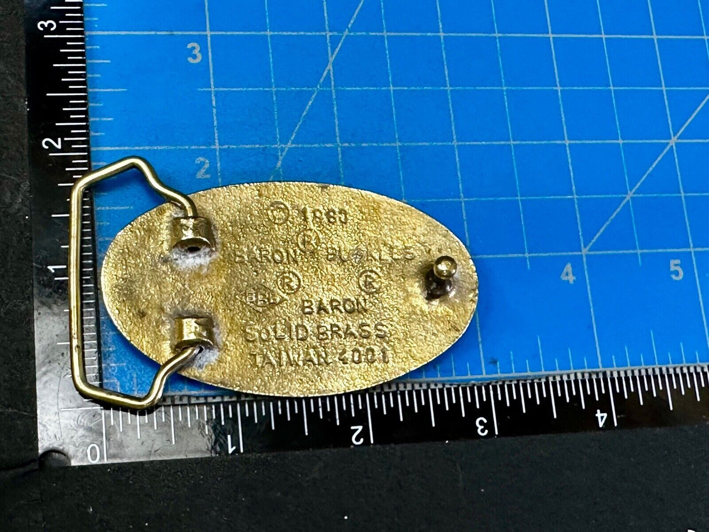 Baron Buckles NRA National Rifle Association Solid Brass oval Belt Buckle