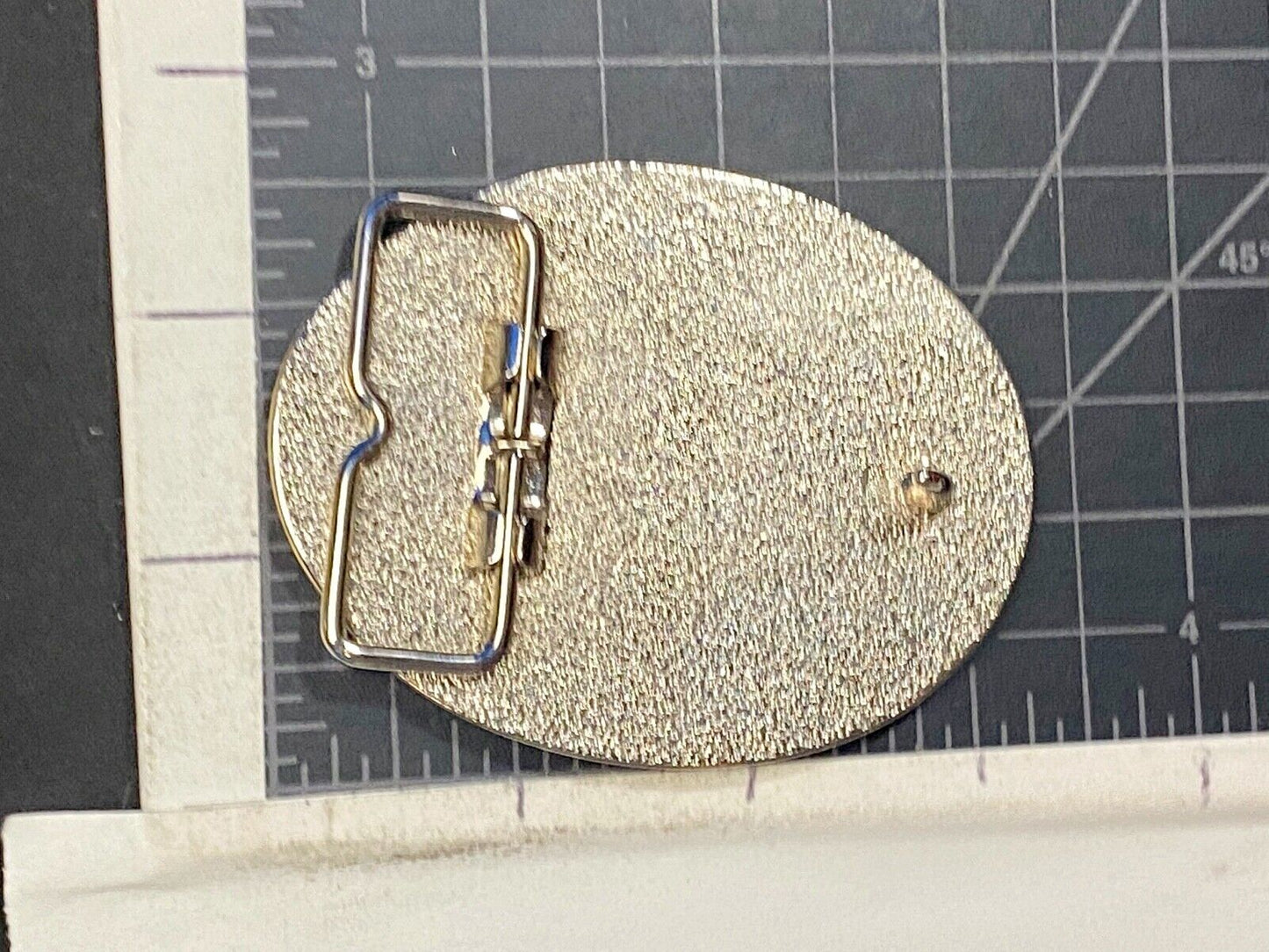 Vintage belt buckle, silver and gold tone flying eagle - Starburst!