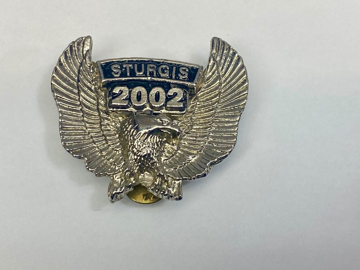 Vintage 2002 Sturgis Motorcycles MC Eagle Wings Bike Week Jacket Vest Hat Pin