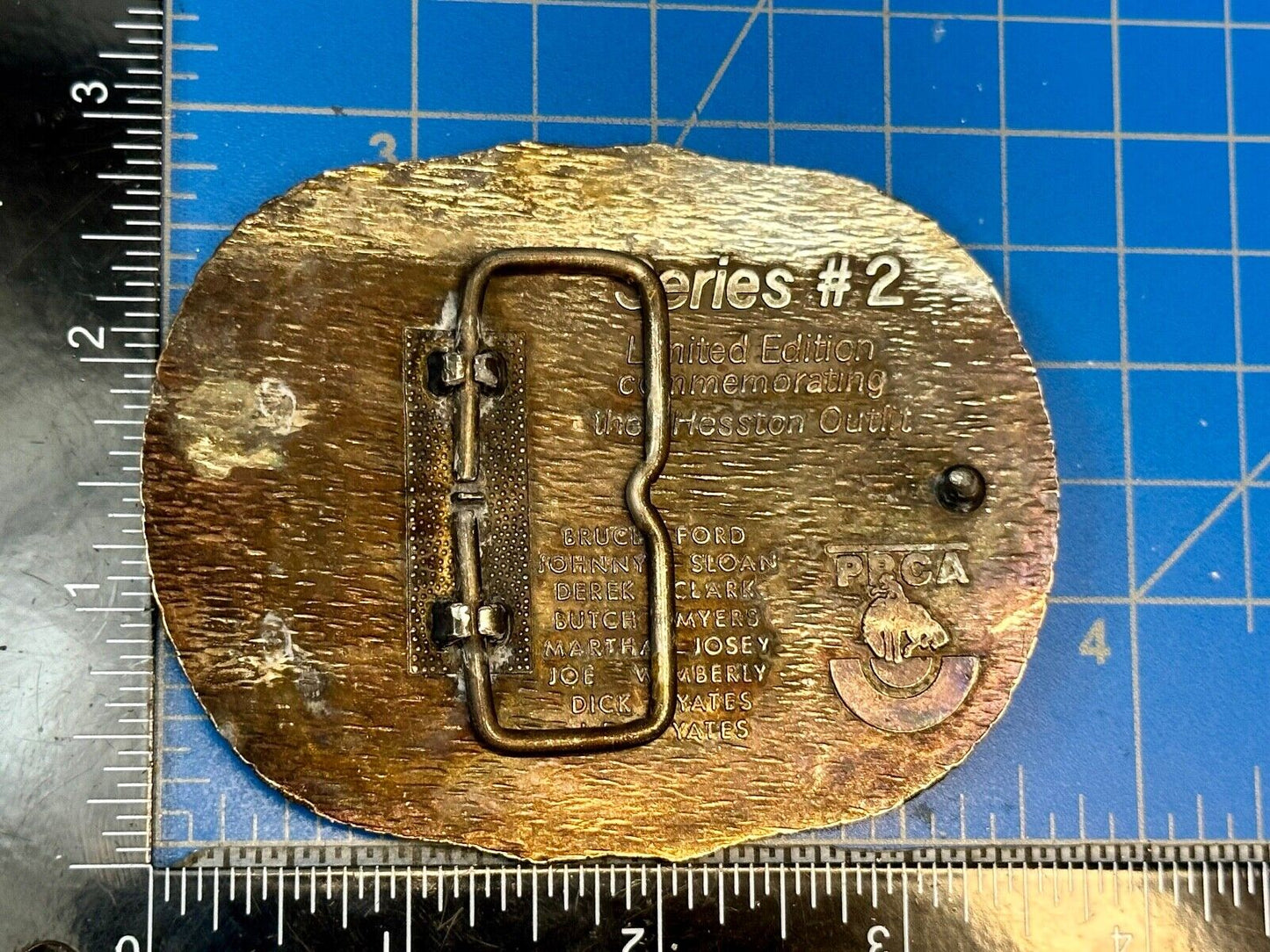 1986 Hesston Outfit Tournament Rodeo - Limited Series No 2 belt buckle
