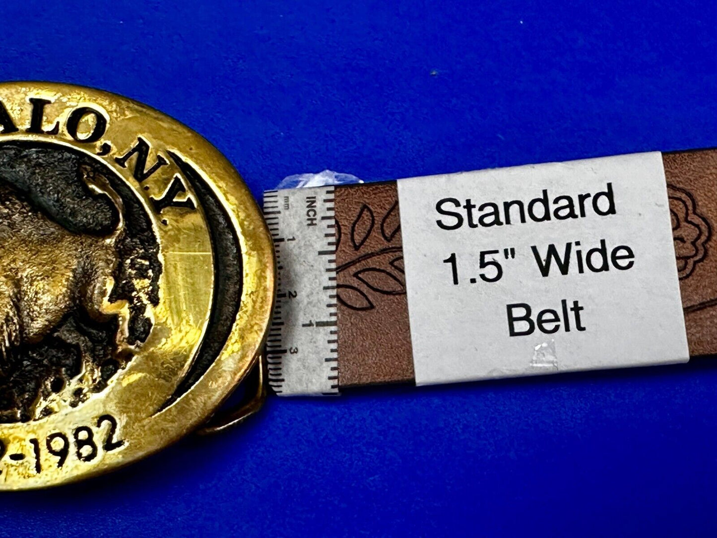 The Charging Buffalo NY State Solid Brass Belt Buckle by Heritage Mint