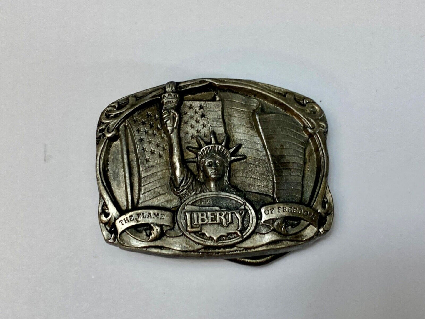 The Flame of Freedom. - Statue of Liberty 1986 Bergamot D-157 belt buckle