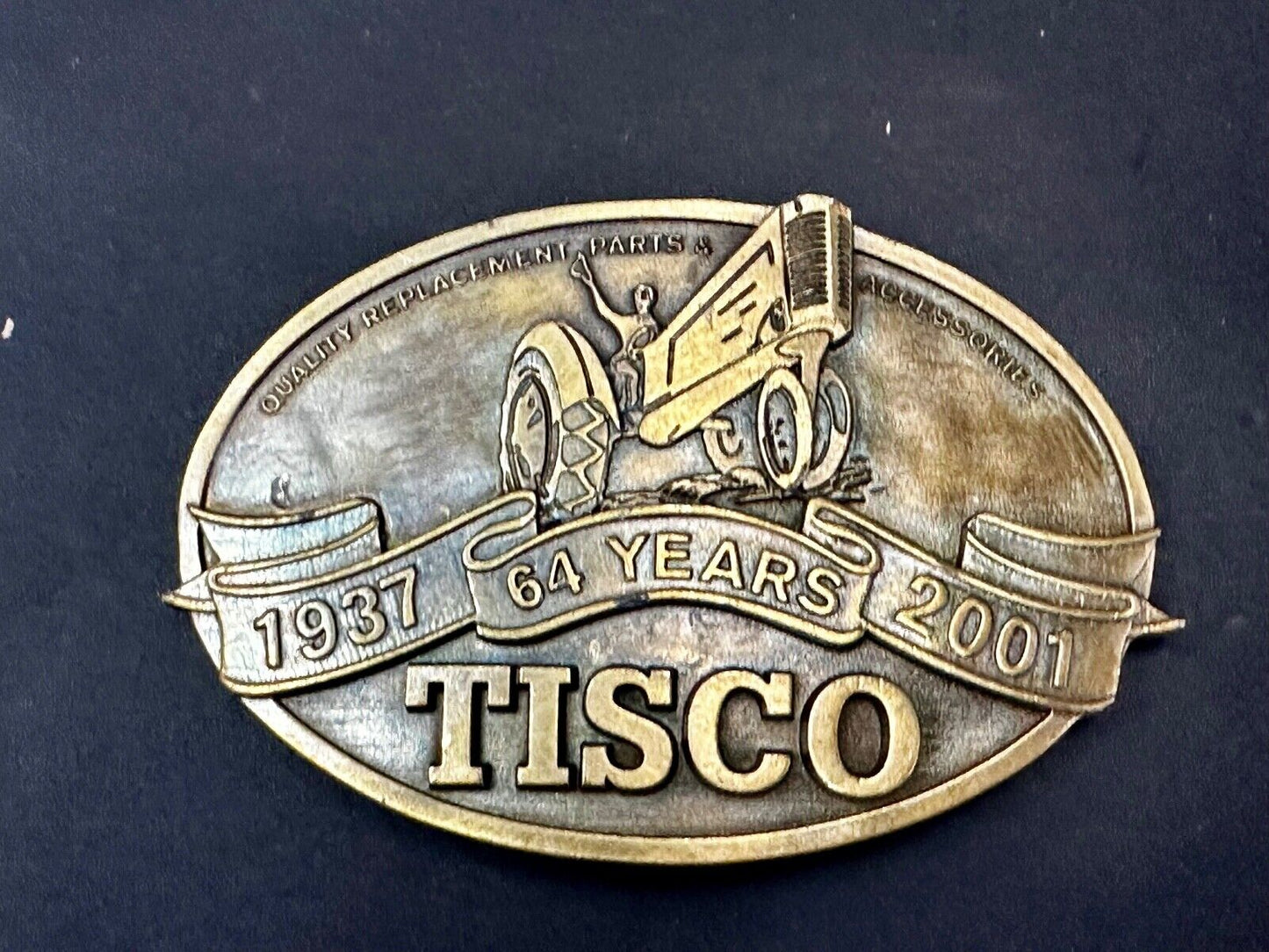TISCO Tractor Implement Supply Replacement Parts 64 years, 2001 Belt Buckle
