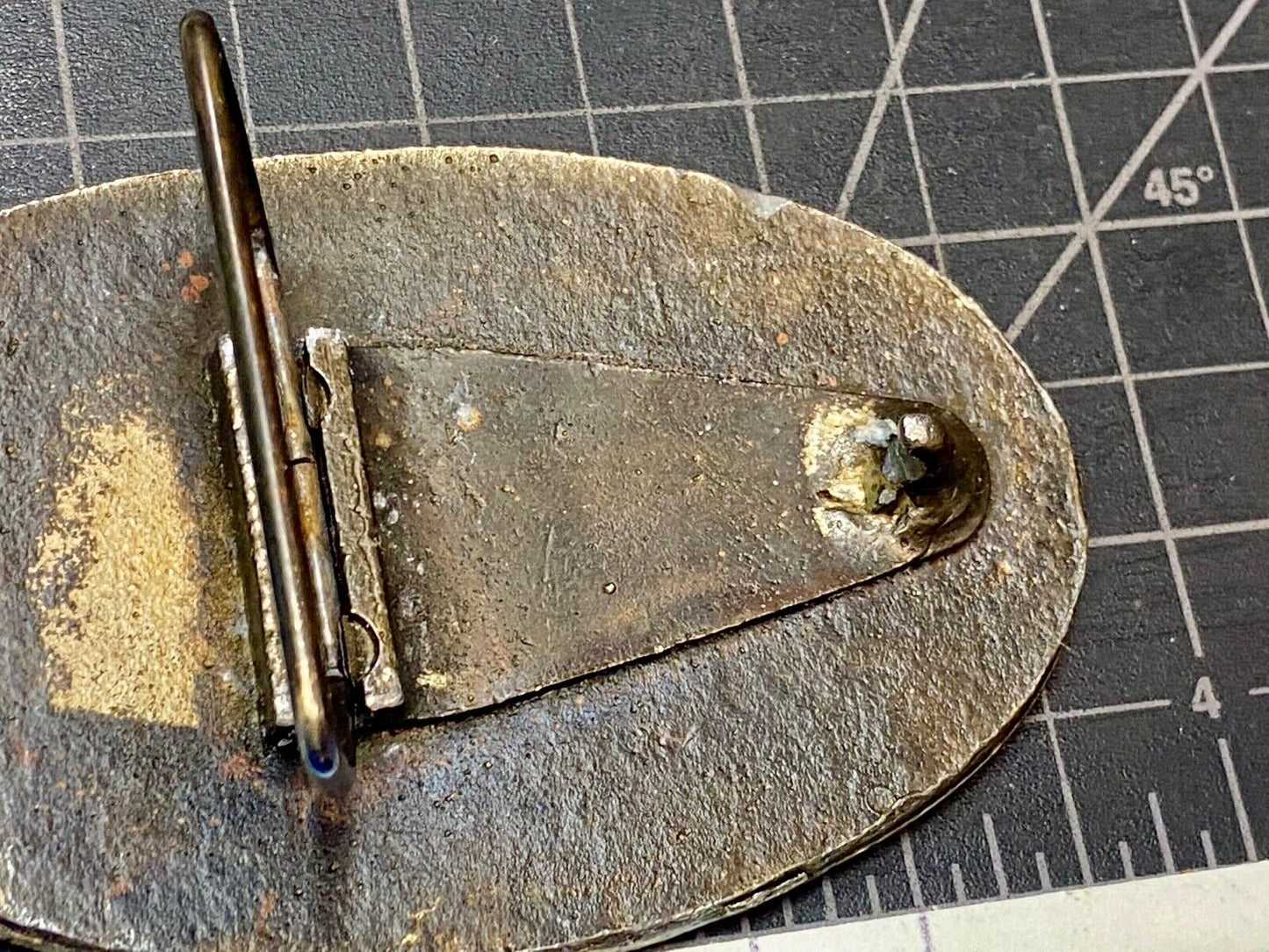 Vintage 1970's rare Belt Buckle Mother's & Father's Italian Association Sicily