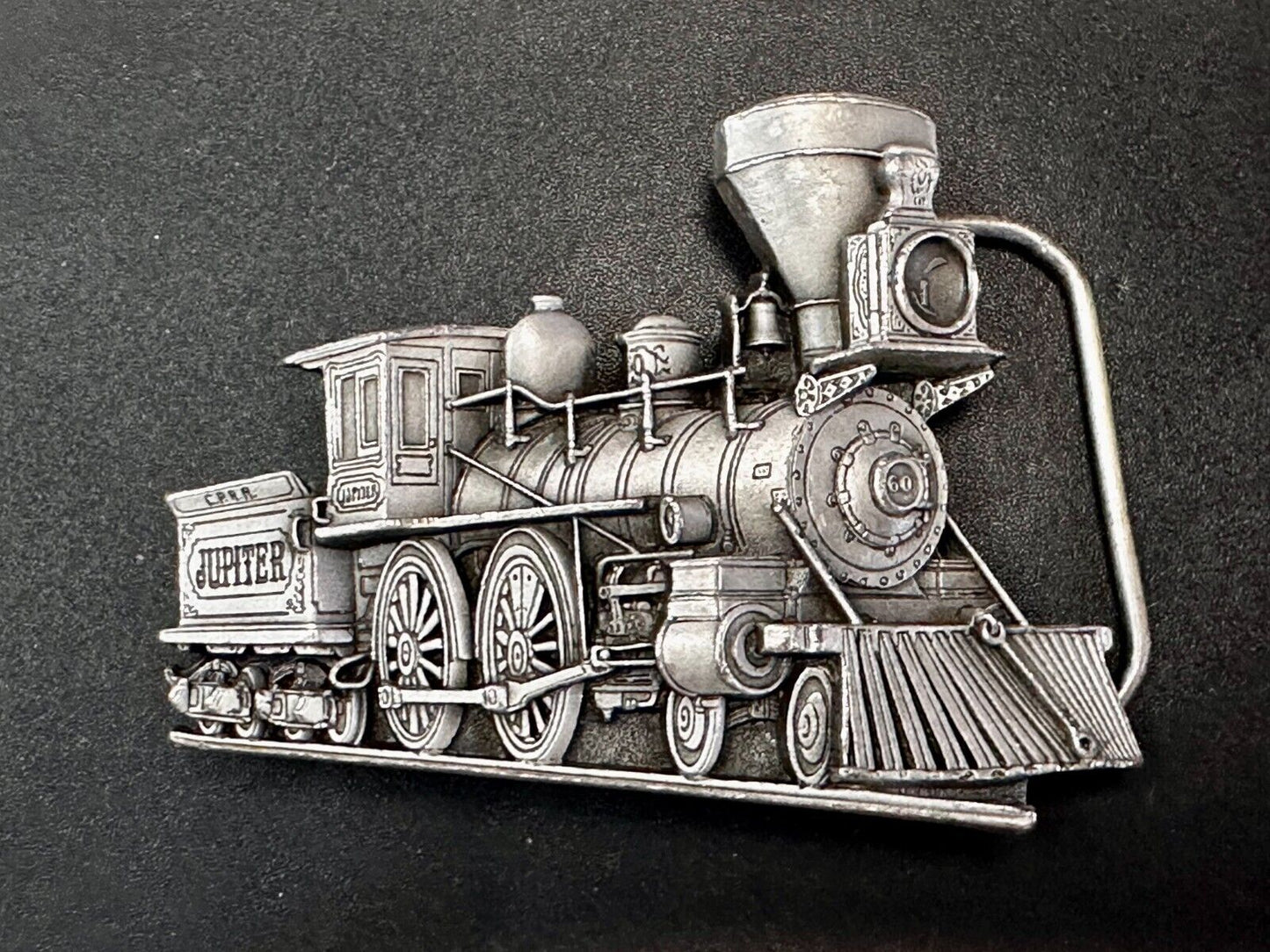 Train Locomotive Steam Engine RailRoad 1986 Great American Products Belt Buckle