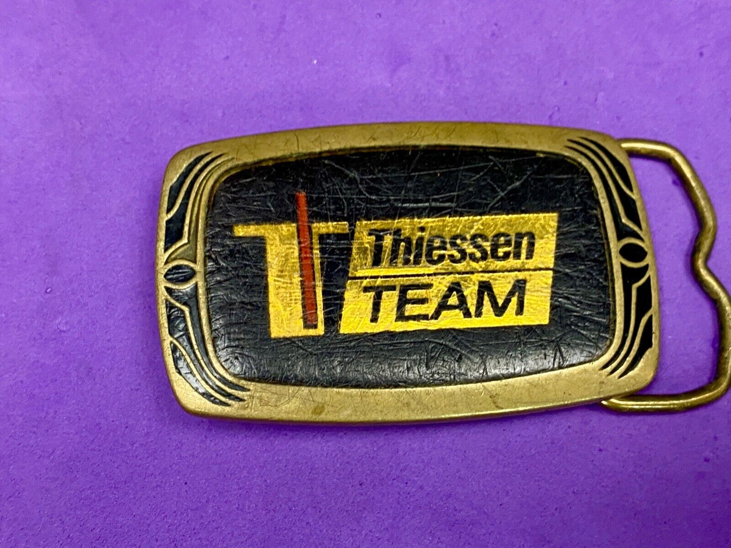 Thiessen Team: Shotcrete & Grout Supplies, Mining Equipment 1987 Belt Buckle