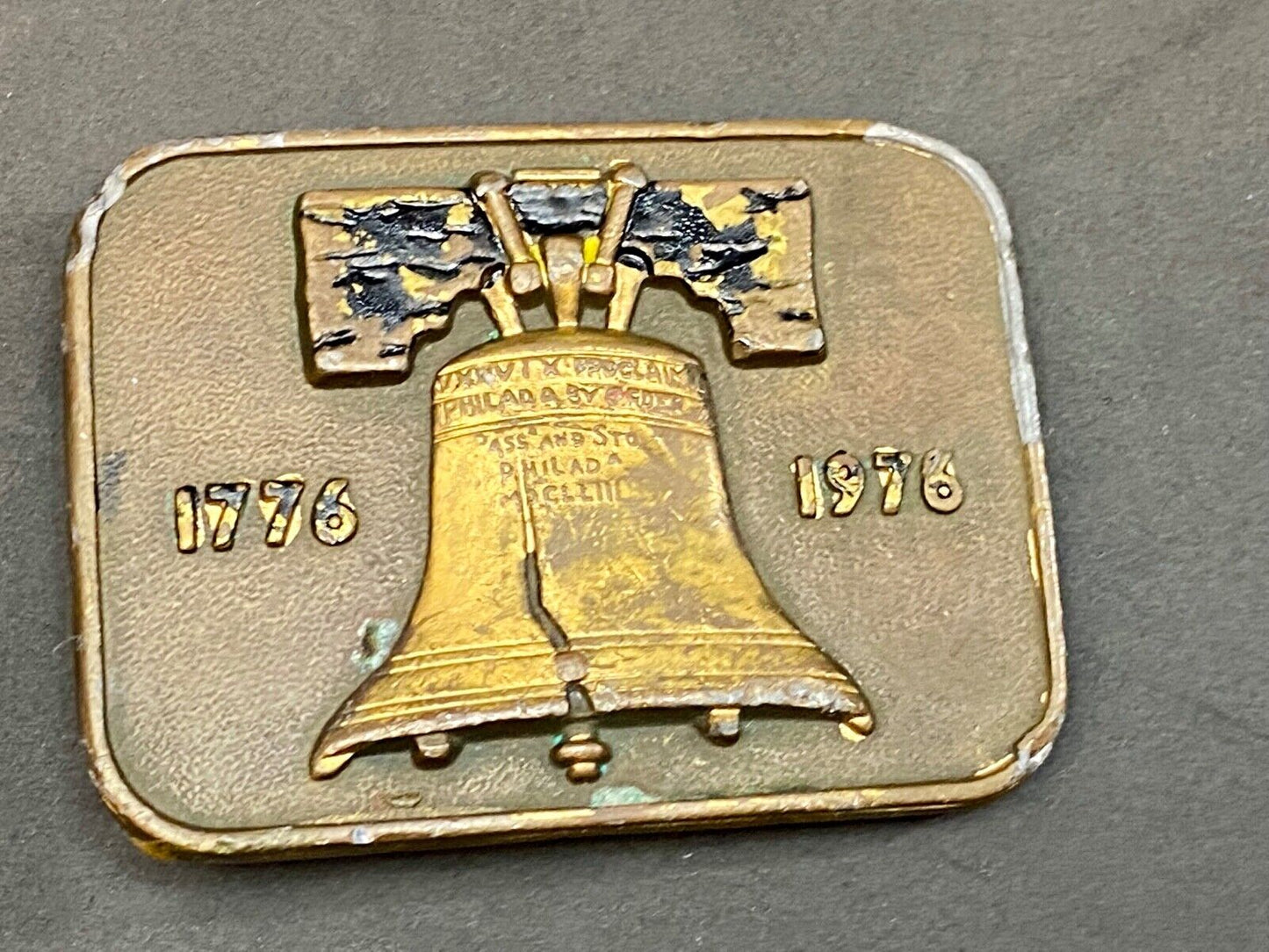 Bicentennial Liberty Bell USA America Patriotic Belt Buckle 1776 - 1976 By Ubc