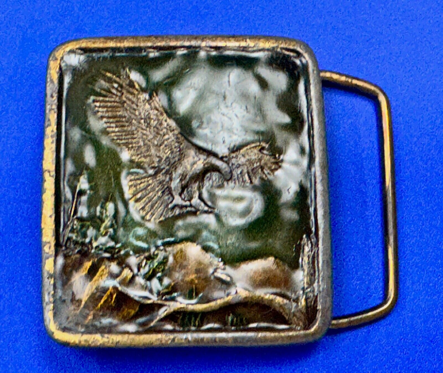 Bald Eagle Commemorative Large Sea Bird Indiana Metal Craft 1972 Belt Buckle