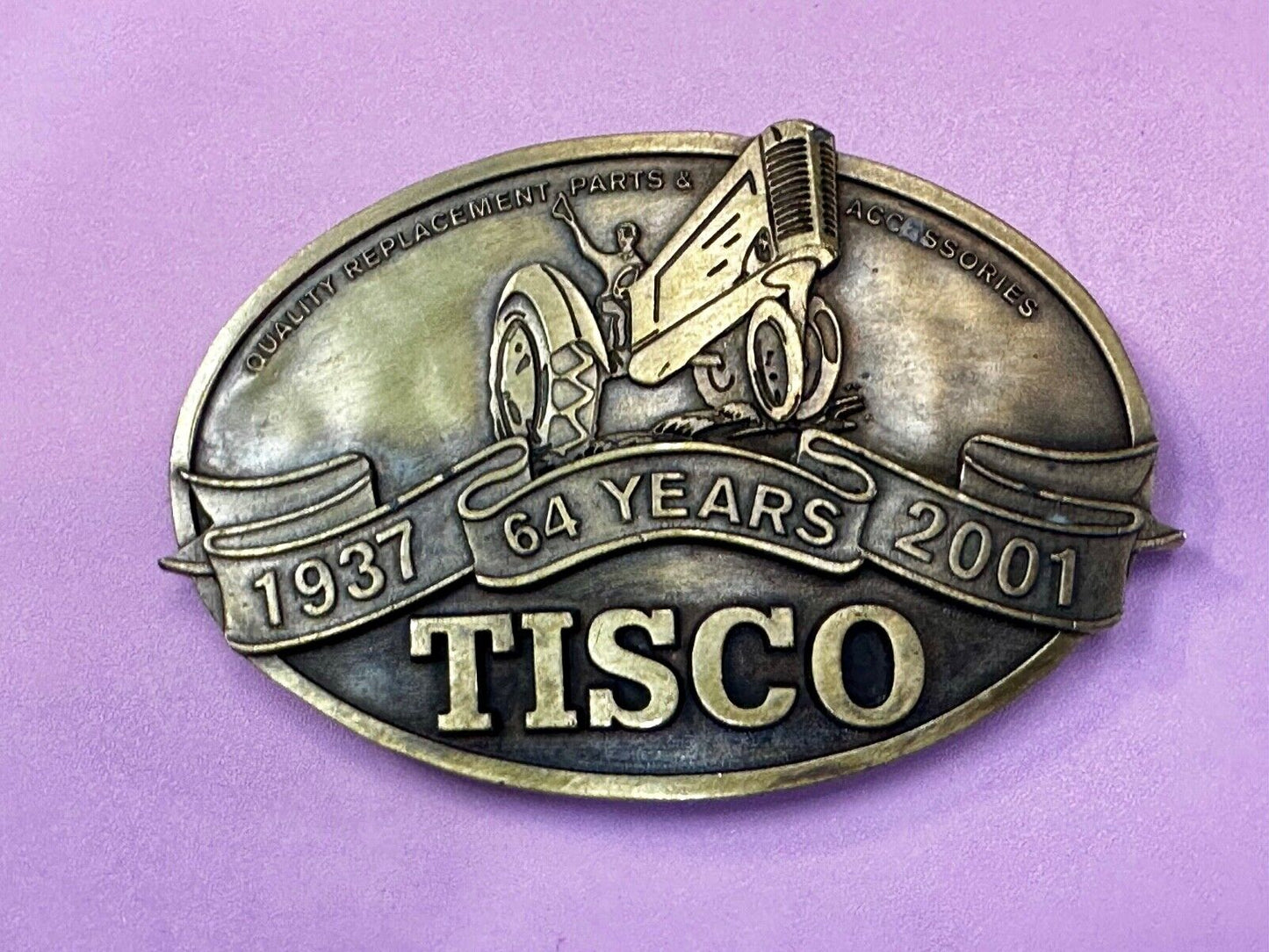 TISCO Tractor Implement Supply Replacement Parts 64 years, 2001 Belt Buckle