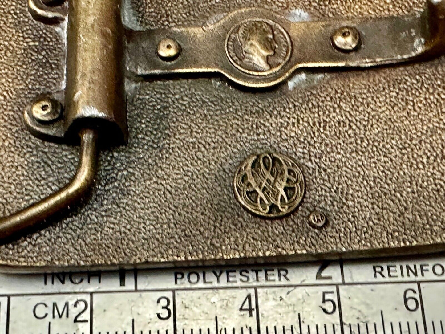 Vintage Bicentennial - Spirit of America Patriotic USA bergamot belt buckle