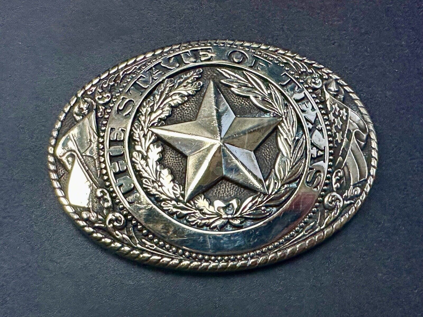The Great State of Texas, Lone Star - Tony Lama Collection western belt buckle