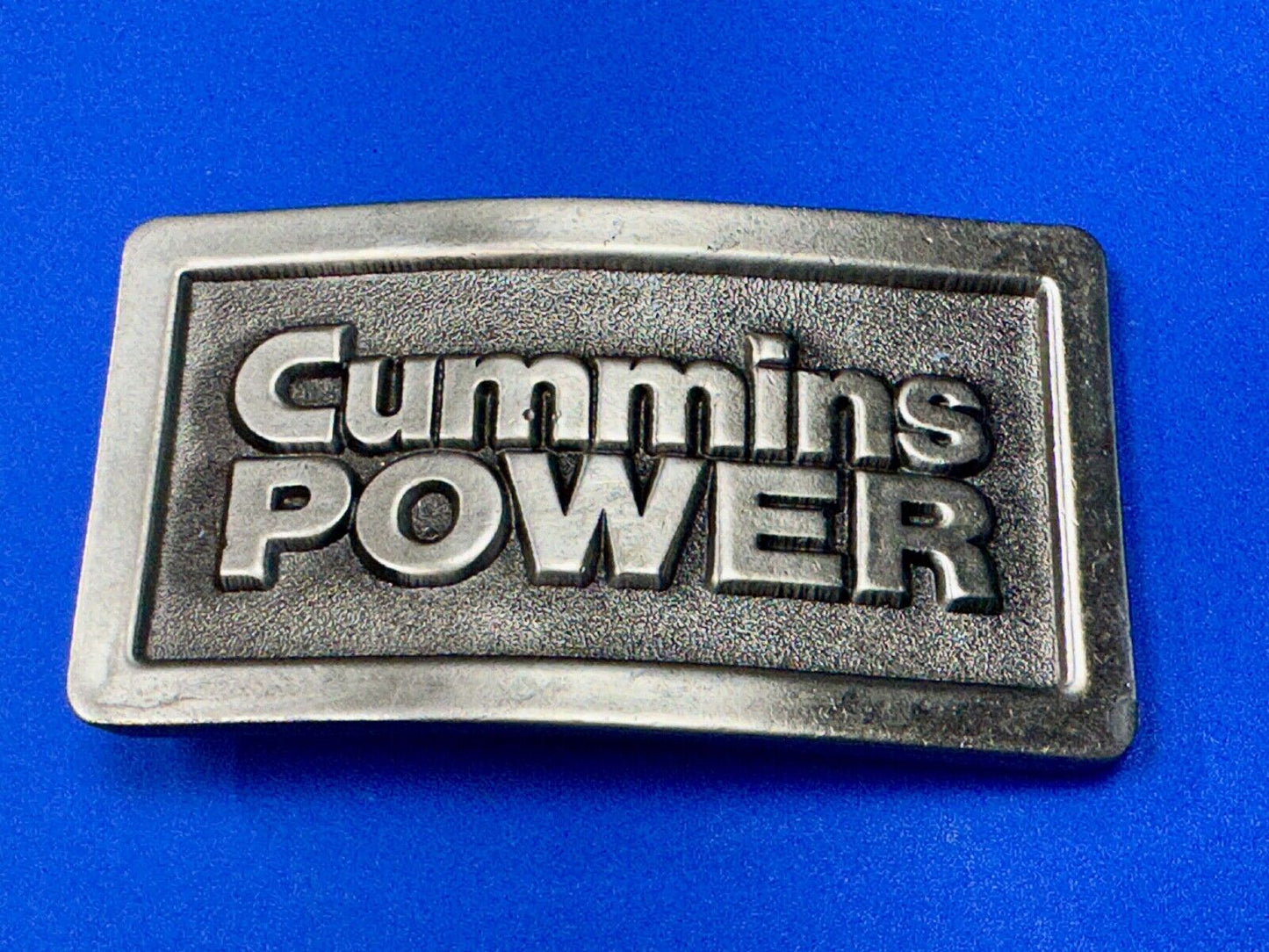 Vintage Cummins Power Promo Belt Buckle Diesel Truck Torque Vintage 1970s Lewis