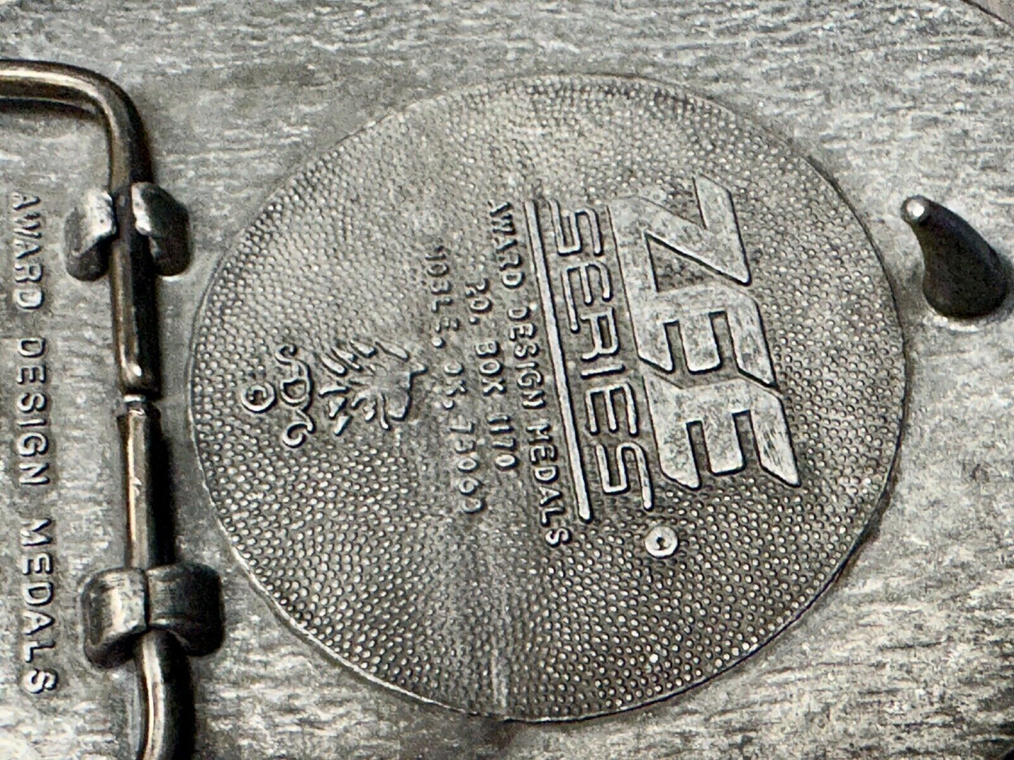 ADM Zee Series Cowboy Longhorn Steer Roping NOS Belt Buckle Award Design Medals