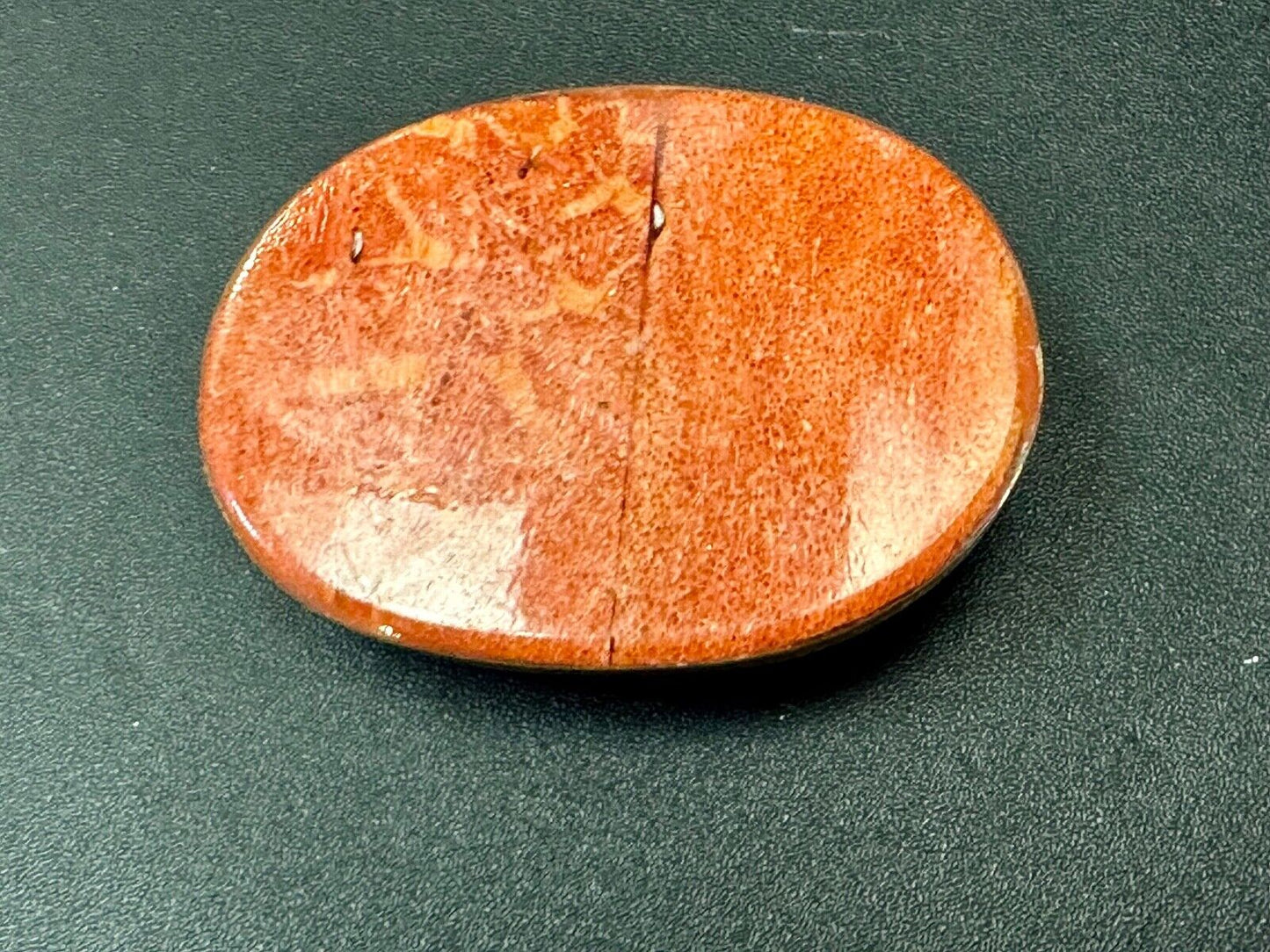 Artisan Stone and Solid Brass Art Belt Buckle