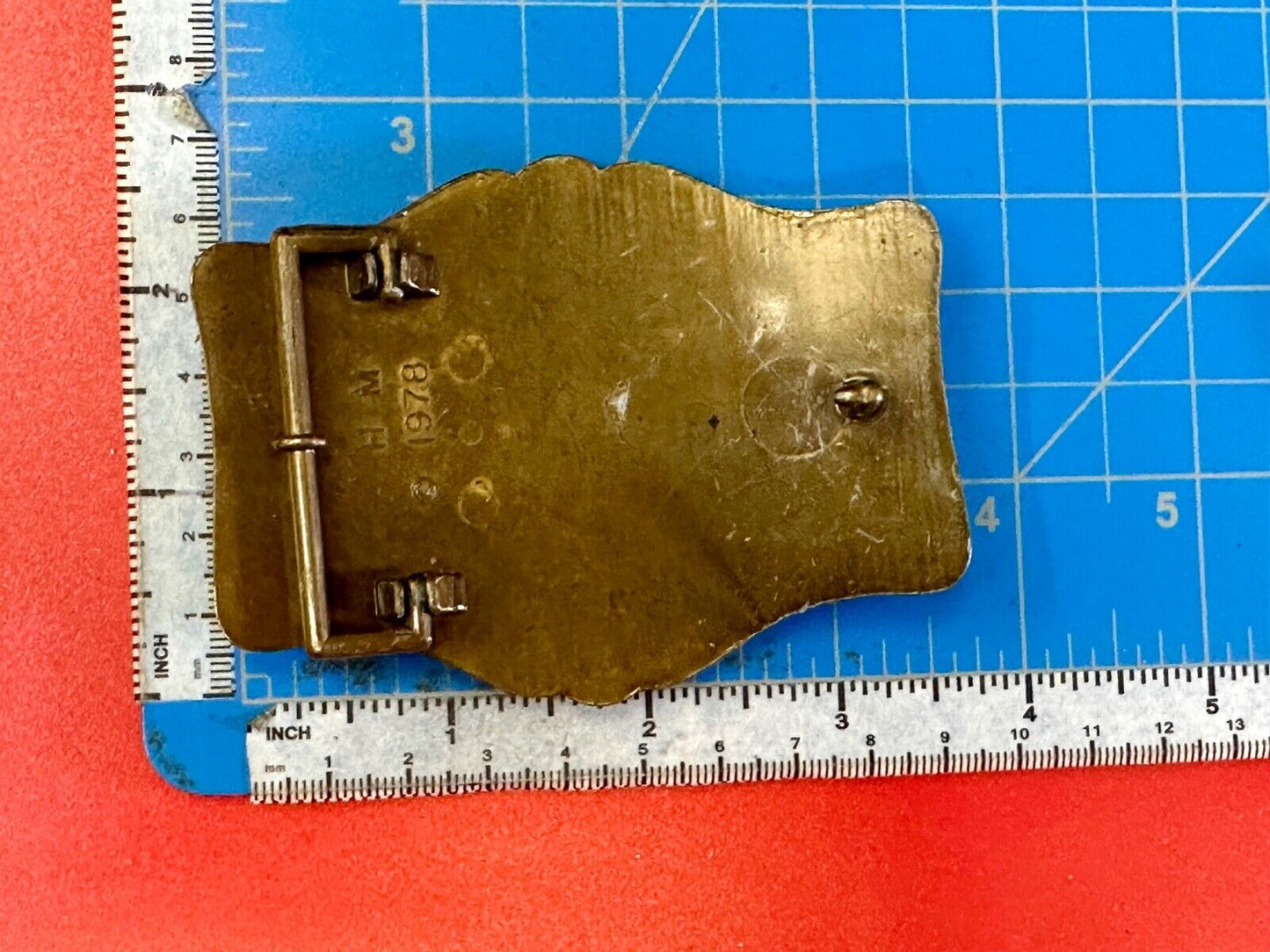 1978 Honda Goldwing Motorcycles Bikers belt buckle by A.H.M.